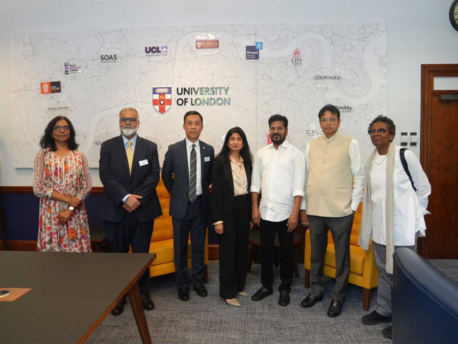 TelanganaRising delegation visits University of London (Photo/Telangana CMO)