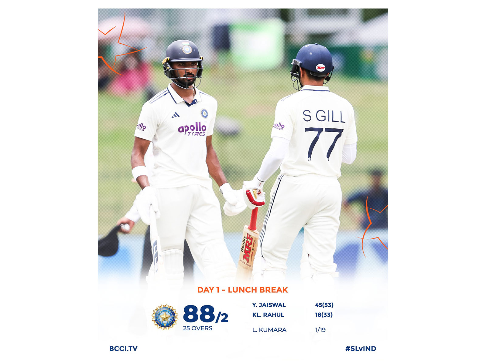 Both teams had their moments in the first session. (Photo: @BCCI X)