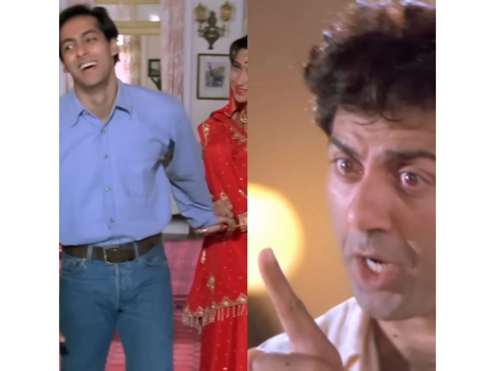 Salman Khan, Karisma Kapoor, Sunny Deol in 'Jeet' (Photo/Instagram/ @iamsunnydeol)