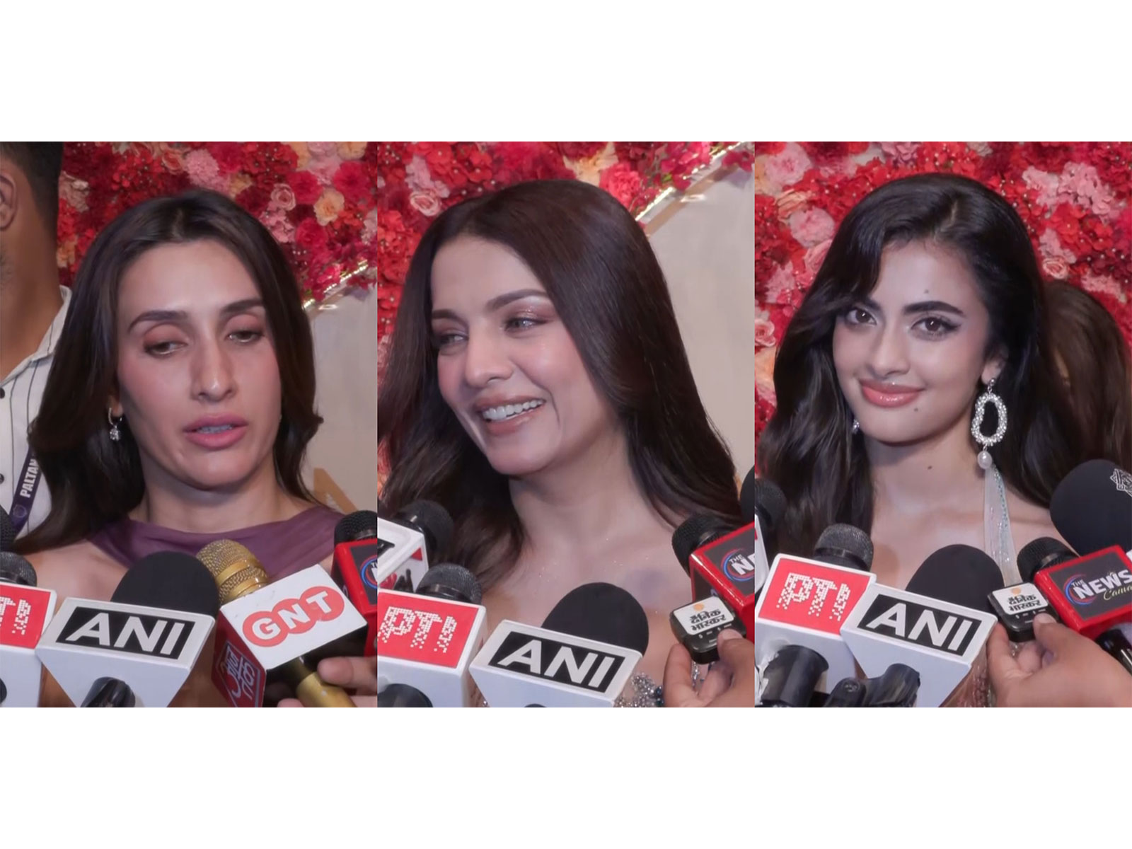 Pragya Kapoor, Celina Jaitly and Rhea Sangha (Photo/ANI) 