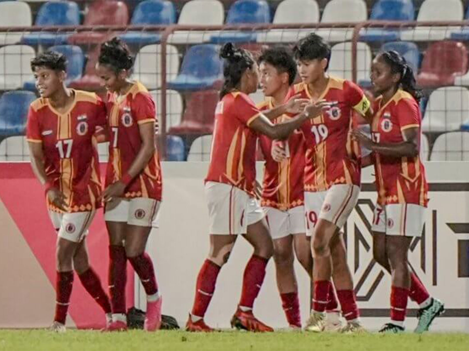 East Bengal players in action (Photo: AFC/AIFF Website)