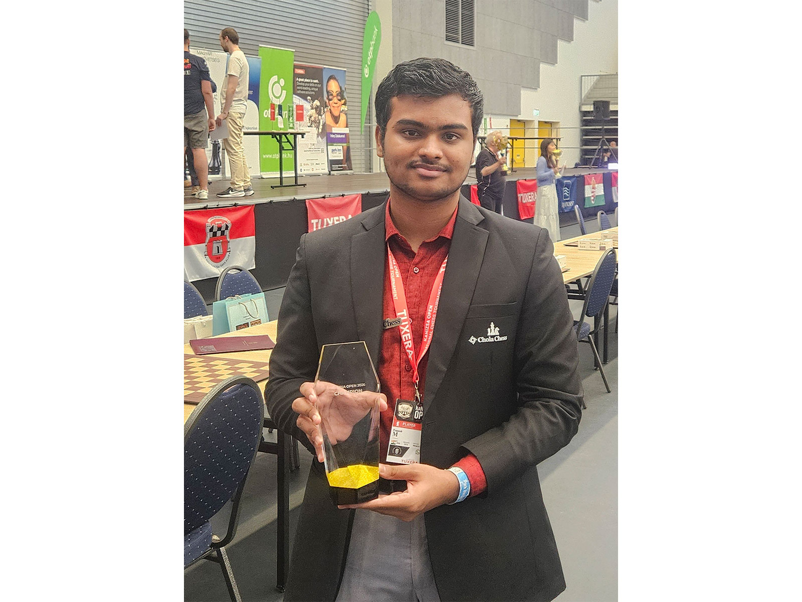 Pranesh M. (Photo: X/@IndiaInHungary)