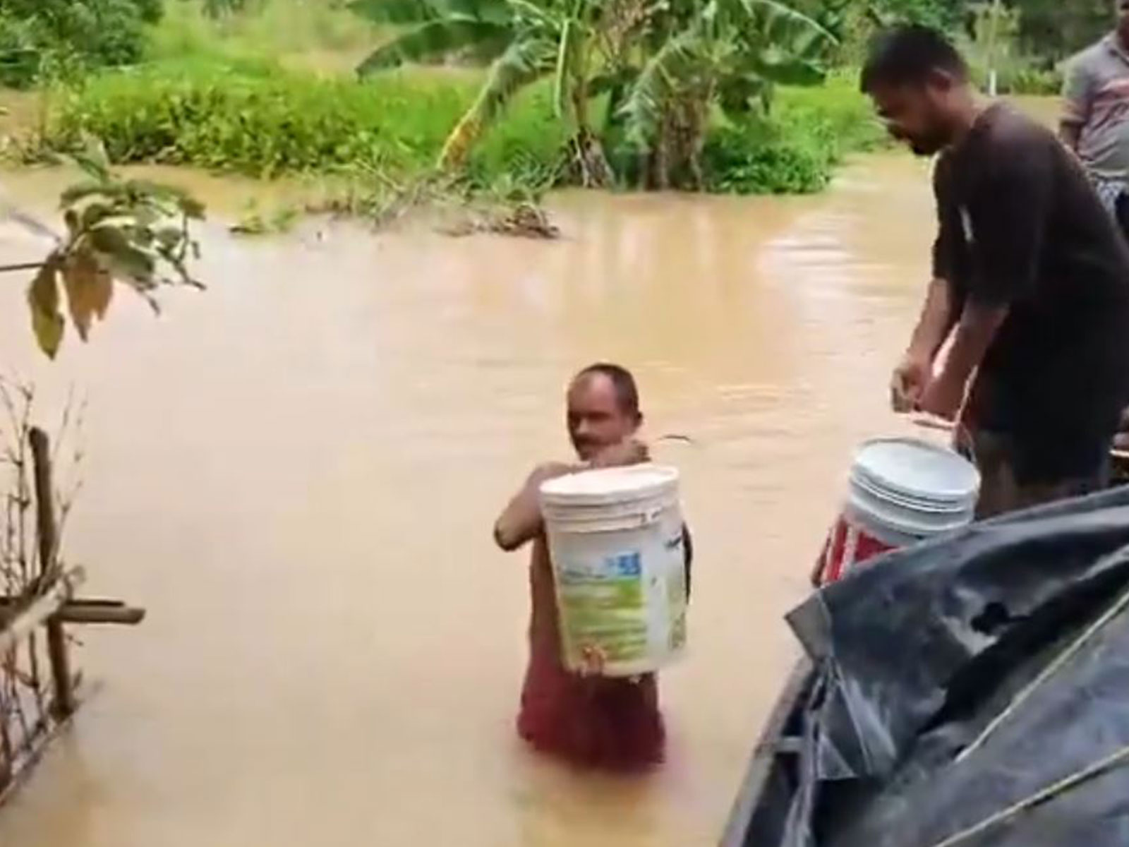 The flood situation in Kendrapara district remains grim (Photo/ ANI)