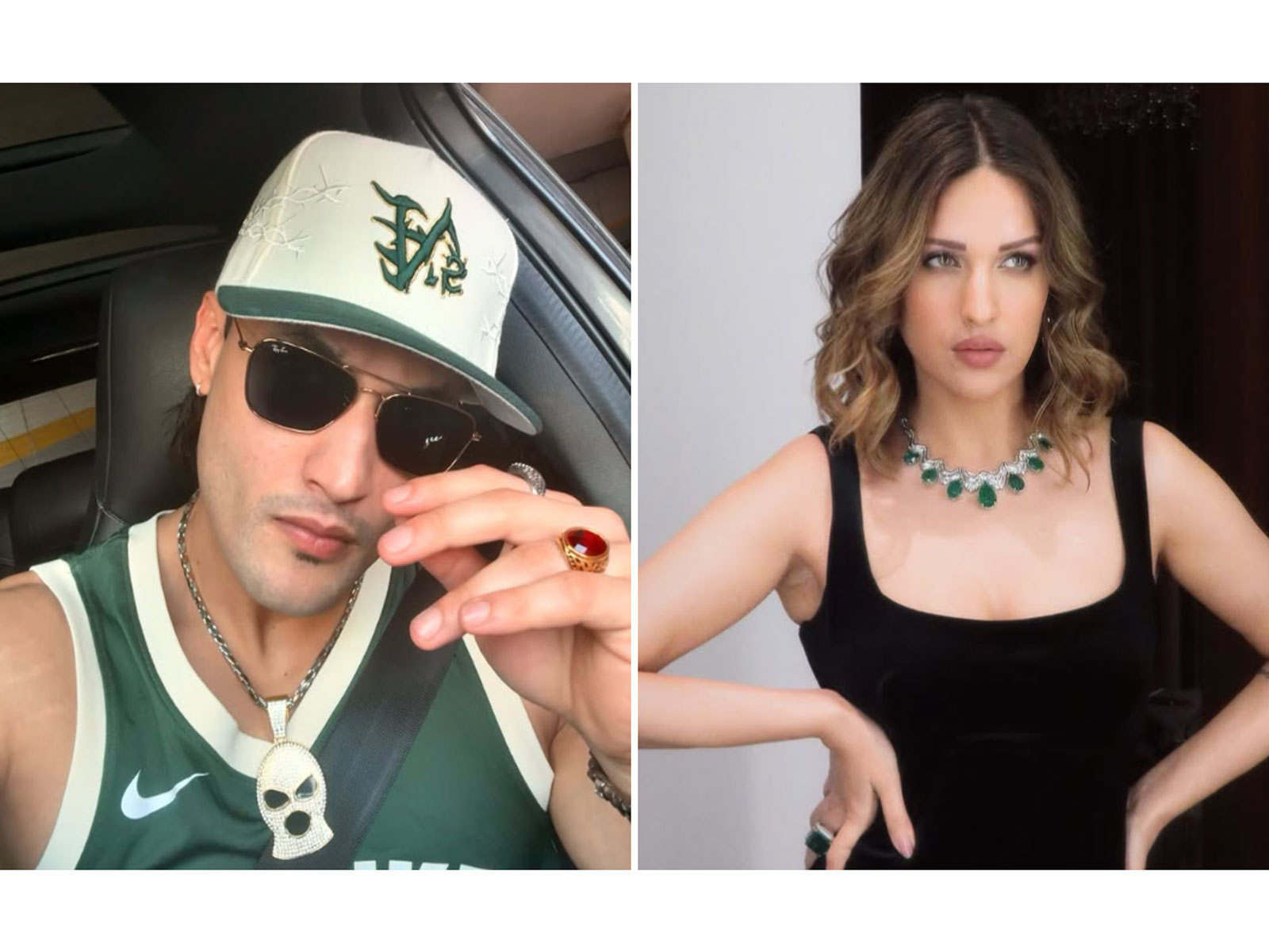 Asim Riaz (L), Himanshi Khurrana (R) (Photos/instagram/@asimriaz77.official/@iamhimanshikhurana)
