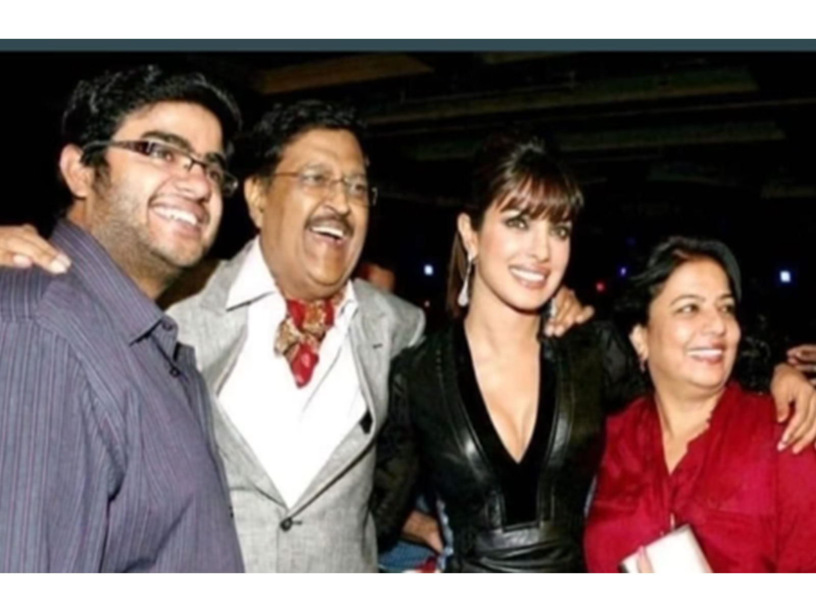 Sidharth Chopra, Dr Ashok Chopra, Priyanka Chopra, Madhu Chopra (L to R) (Photo/Instagram/@priyankachopra)