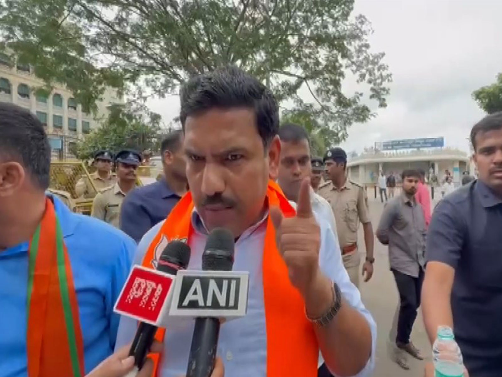 Karnataka BJP State President BY Vijayendra (Photo/ANI)