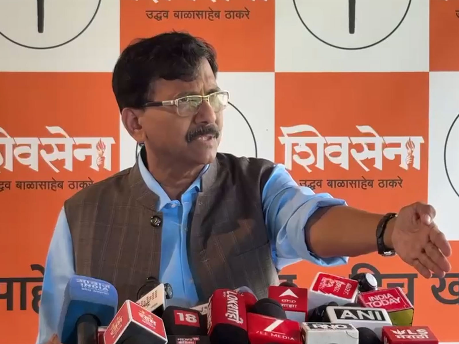 Shiv Sena (UBT) MP Sanjay Raut (Photo/ANI)