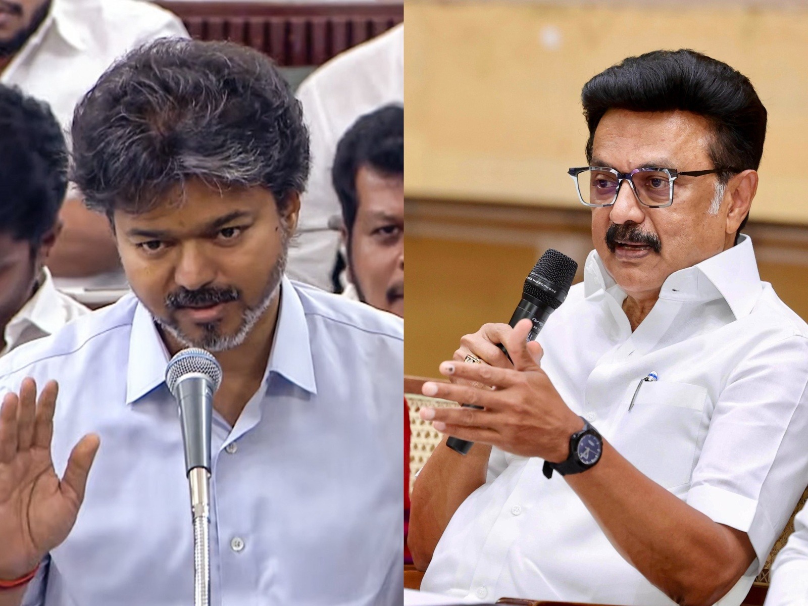 DMK president M.K. Stalin and Tamil Nadu Chief Minister (Photo:ANI) 