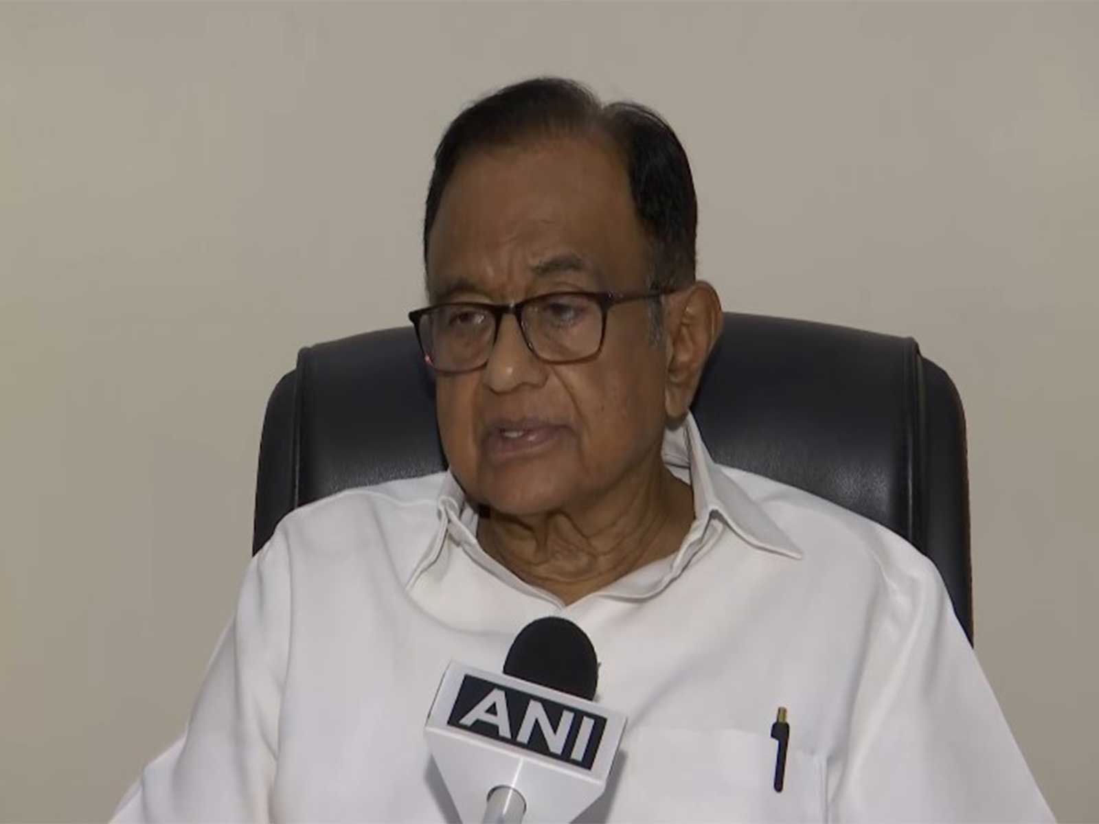 Senior Congress leader and Rajya Sabha MP P Chidambaram (Photo/ANI)