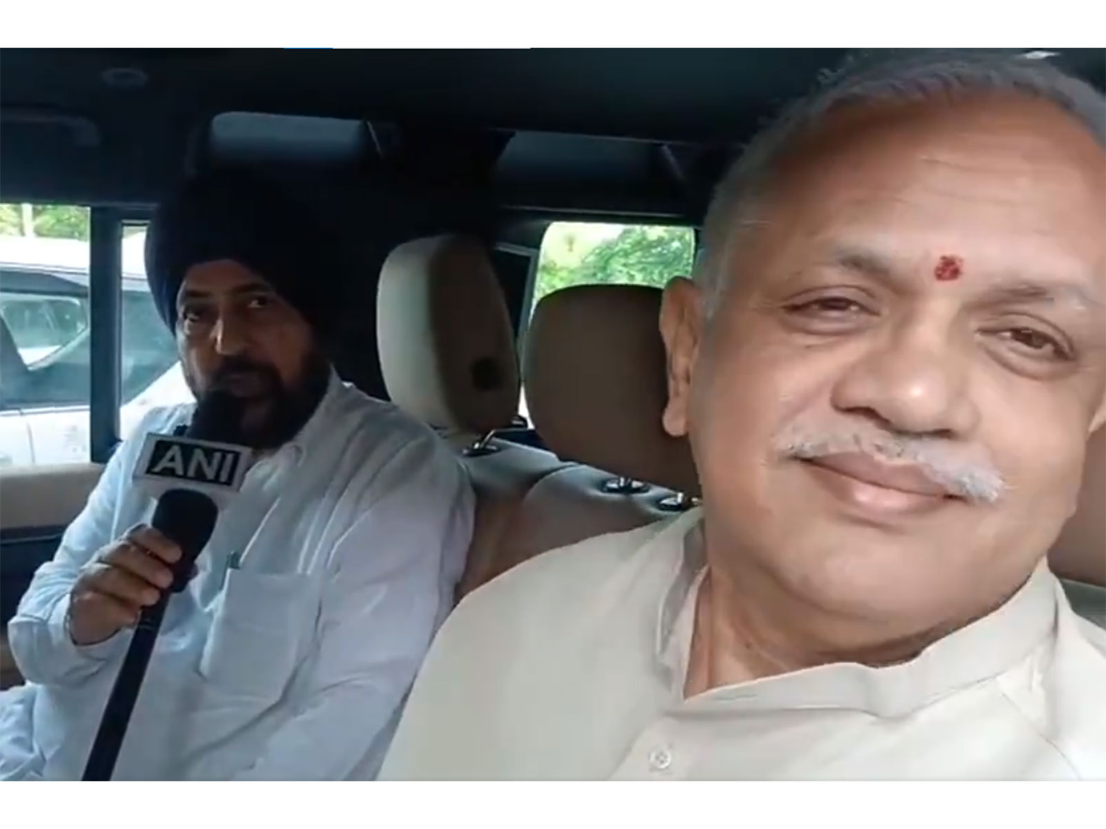 Punjab BJP co-incharge Narinder Singh Raina and BJP national general secretary BL Santhosh (Photo/ANI)