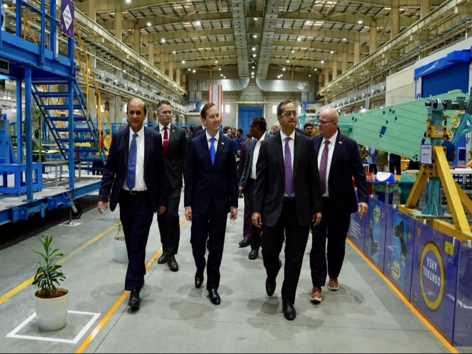 US Ambassador Sergio Gor visited the facility and witnessed aerospace manufacturing operations firsthand (Photo/X@USAmbIndia)