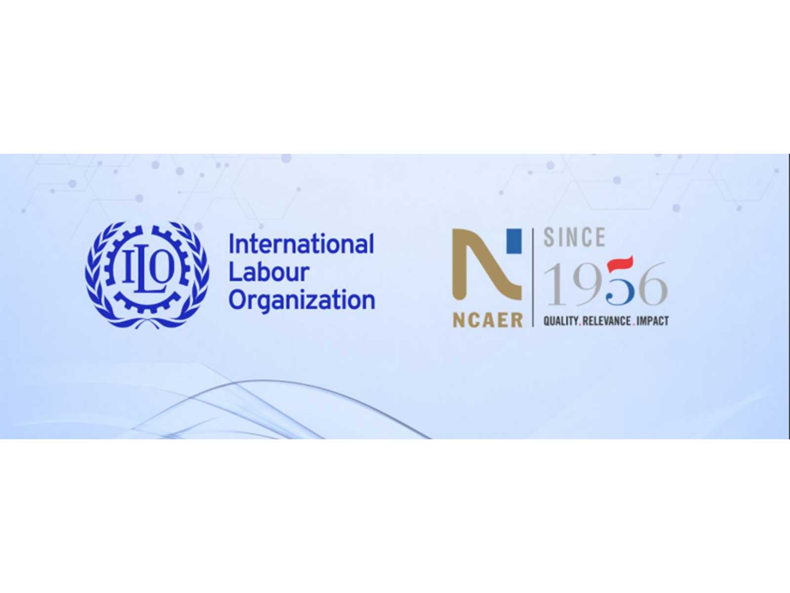 International Labour Organization (ILO) and the National Council of Applied Economic Research (NCAER)'s logo (Photo/ILO-NCAER brief)