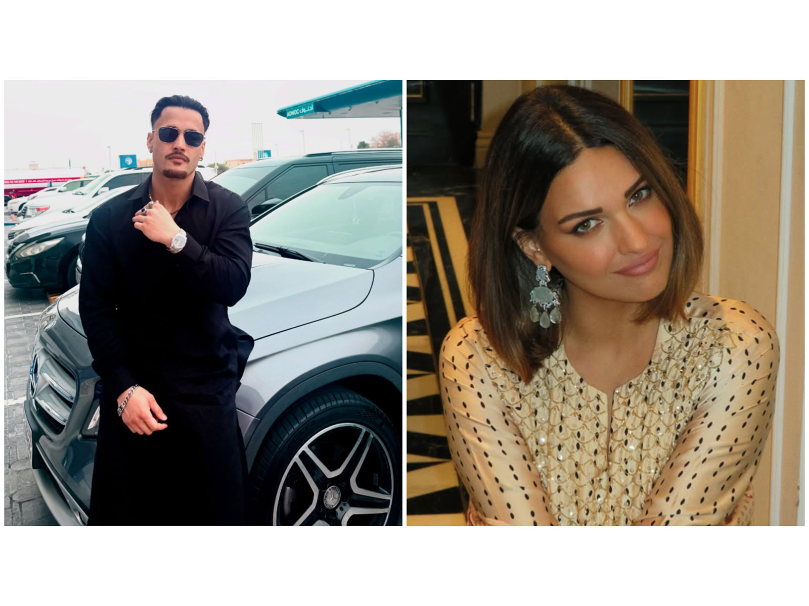 Asim Riaz (L), Himanshi Khurana (R) (Photos/instagram/@asimriaz77.official/@iamhimanshikhurana)