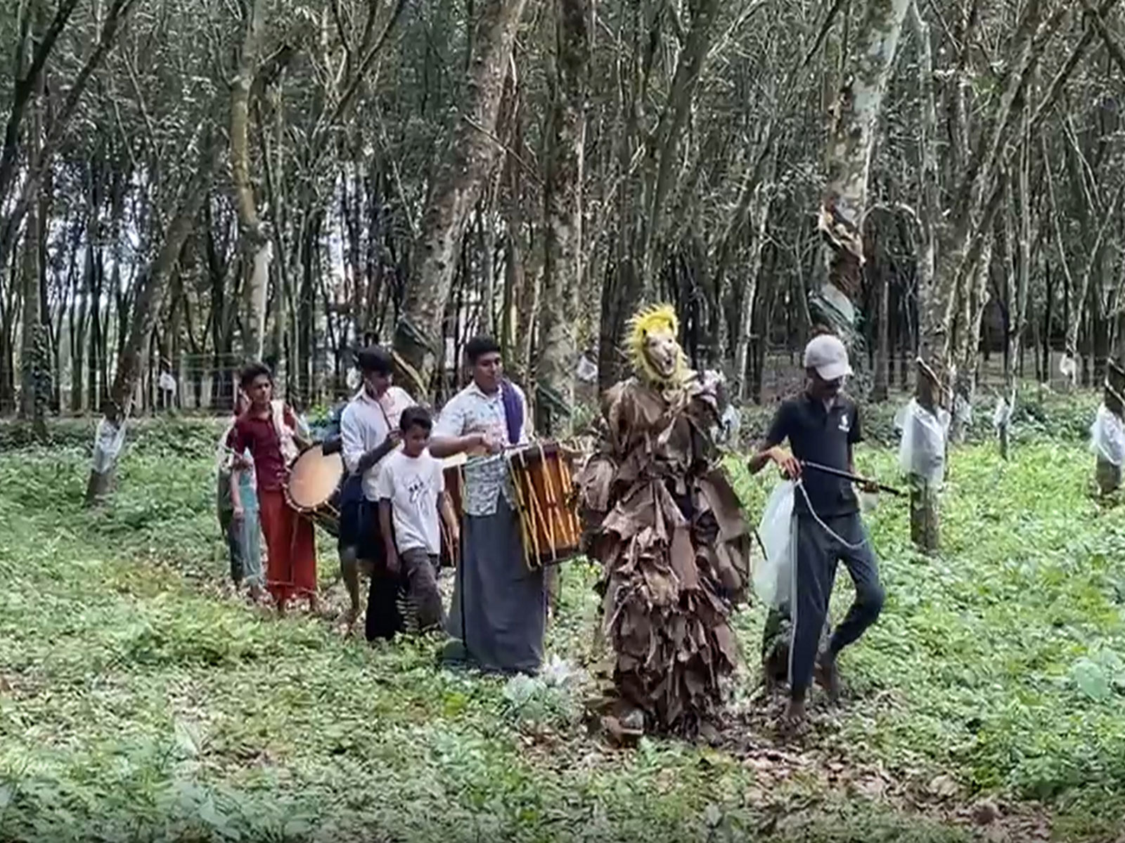 Kurampala children perform eco-friendly Pulikali (Photo/ANI)