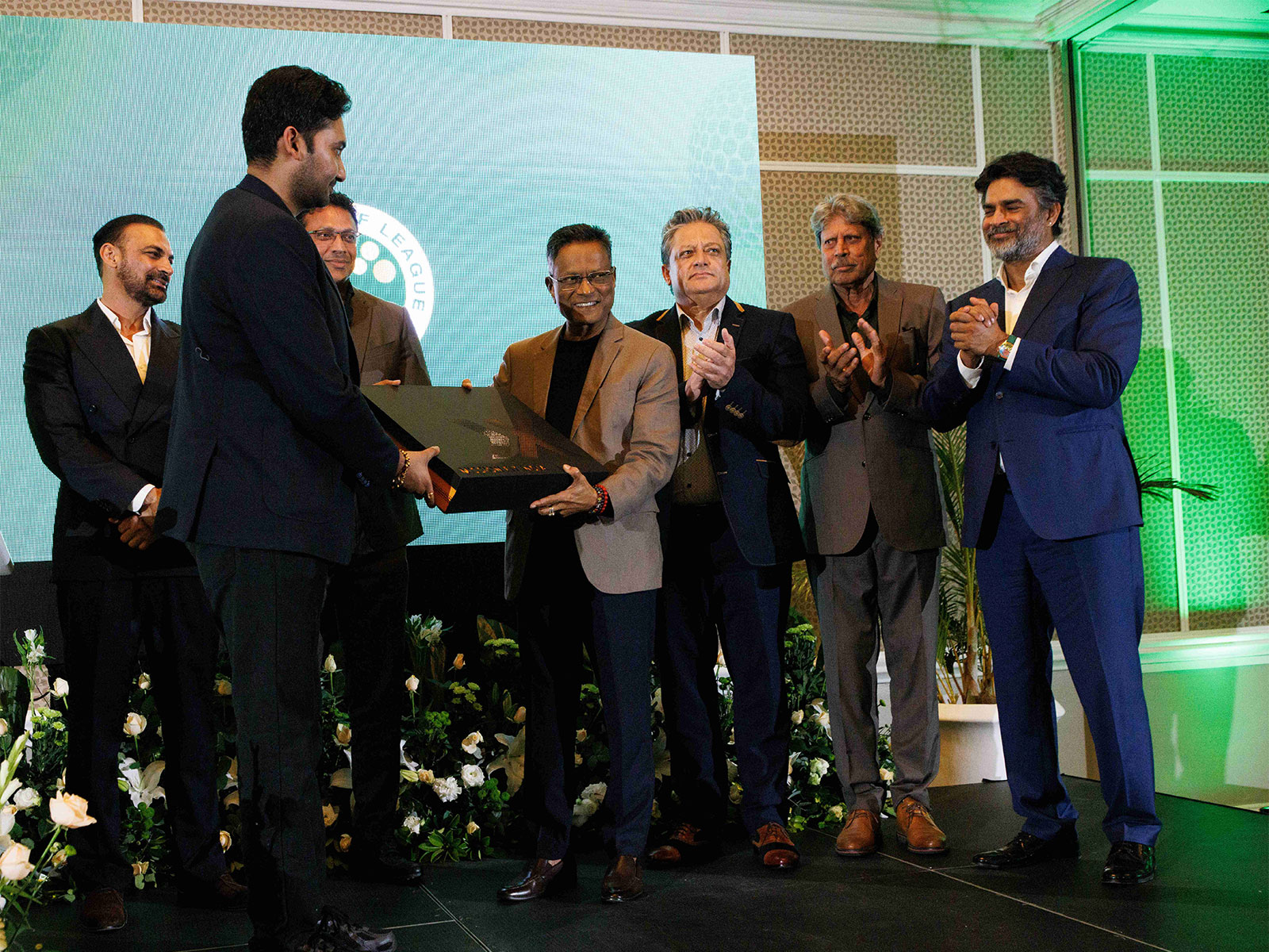 Founder and Chairman of EaseMyTrip, Nishant Pitti at the launch of Stars Golf League Mauritius. (Photo: Stars Golf League Mauritius)