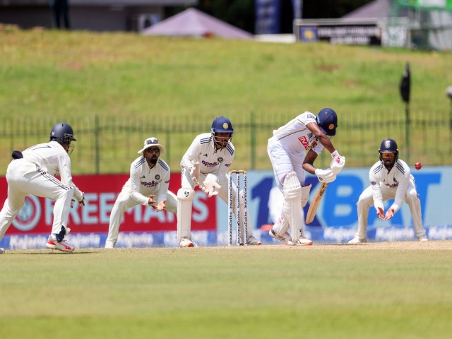 Indian players fielding during day 3 of second Test match agaianst Sri Lanka. (Photo: ANI)