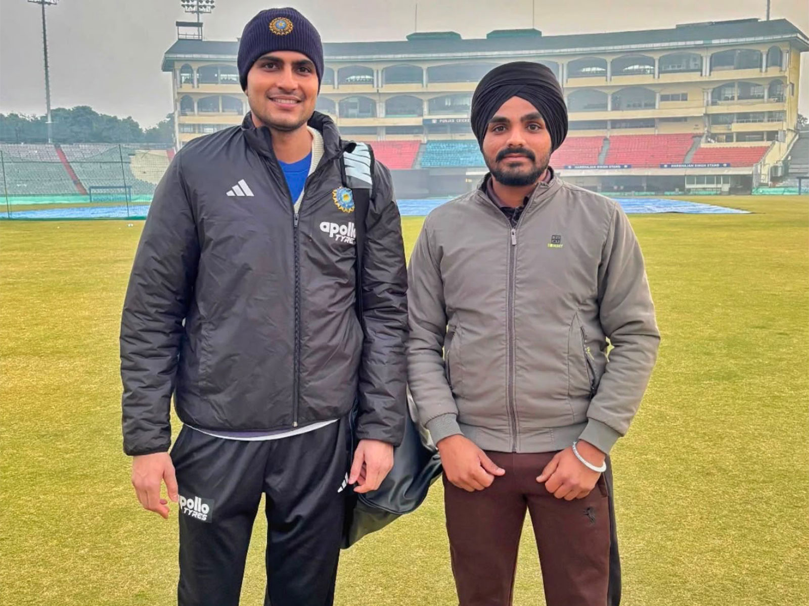 Shubman Gill with Kirandeep Singh (Image: Sher-e-Punjab T20 League media)
