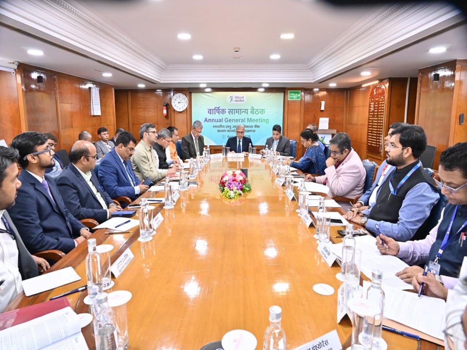 Chairman and Managing Director Manoj Mittal at the 28th Annual General Meeting of SIDBI (Photo/@sidbiofficial)