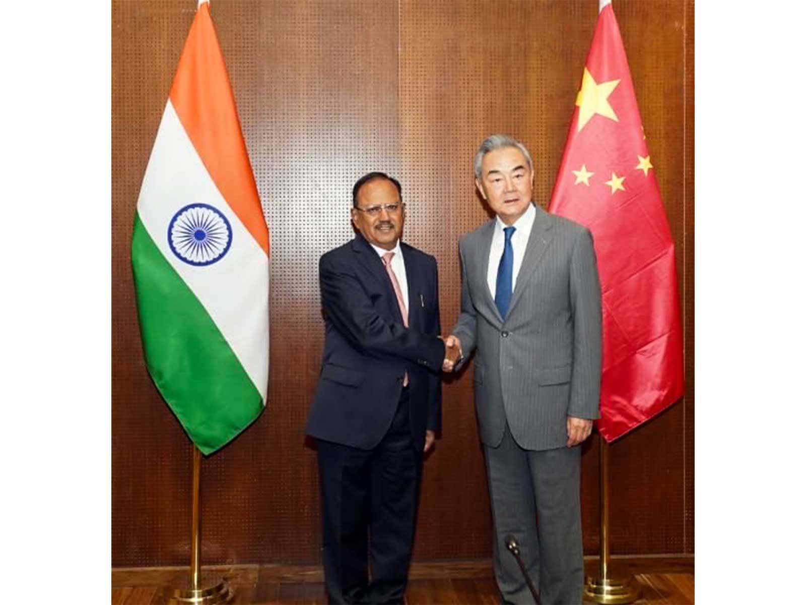 NSA Ajit Doval with Chinese Foreign Minister Wang Yi (File Photo/ANI)