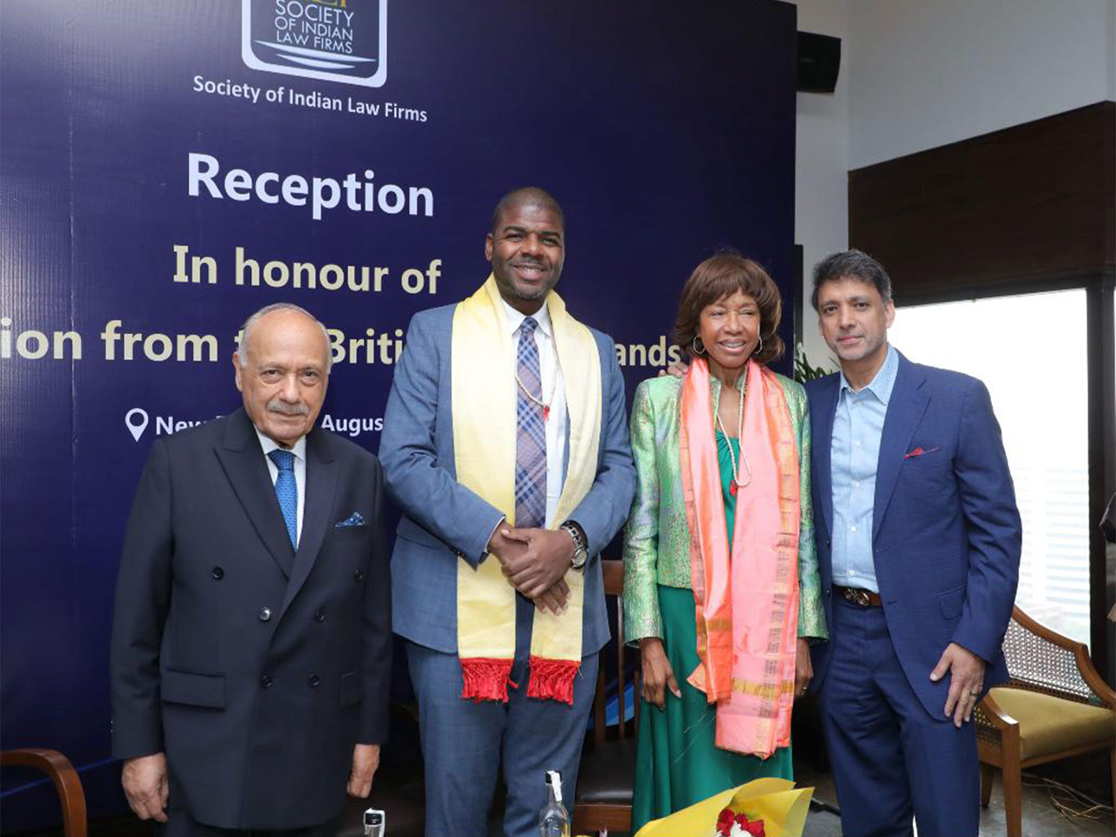 SILF President Lalit Bhasin with Premier and Finance Minister Natalio D Wheatley of British Virgin Islands (BVI) (Photo/SILF)