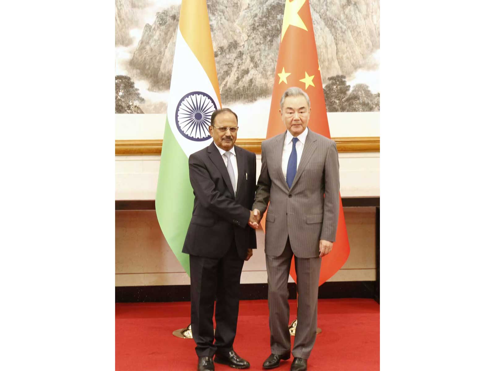 National Security Adviser Ajit Doval and Chinese Foreign Minister Wang Yi (Photo/fmprc.gov)