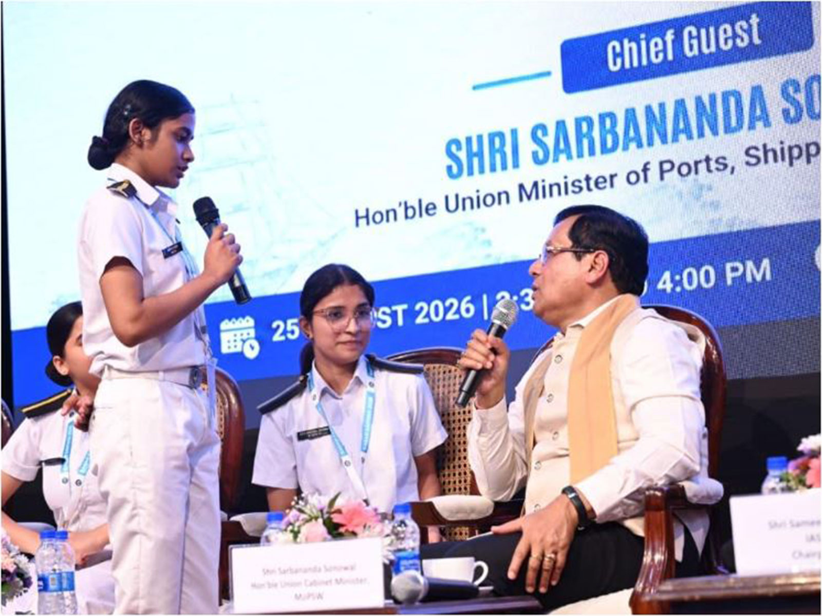 Sarbananda Sonowal at Sagar Samwad (Photo/Port Shipping & Waterways Ministry)