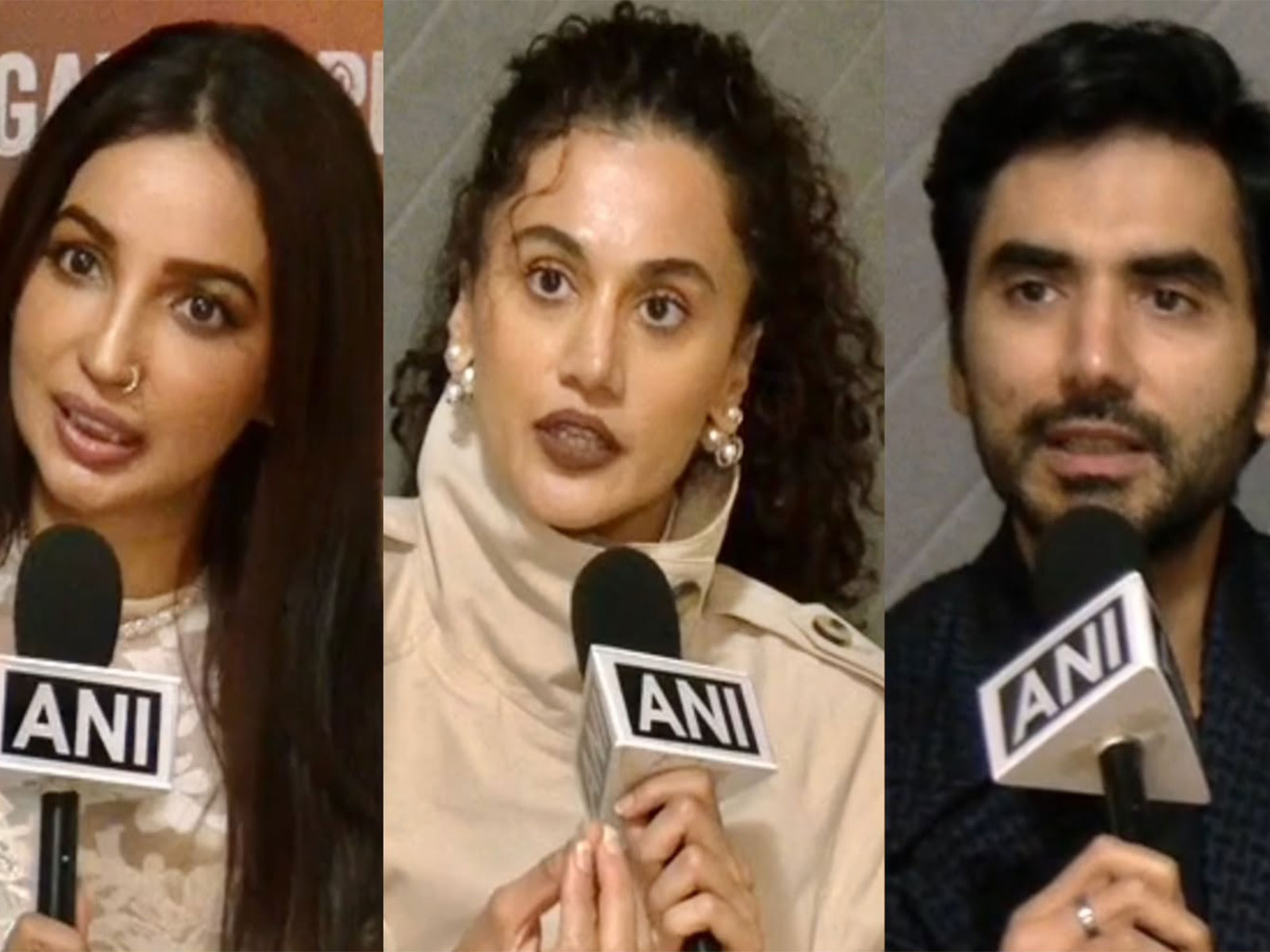 Taapsee Pannu, Ishwak Singh, Kanika Dhillon (Image source: ANI)