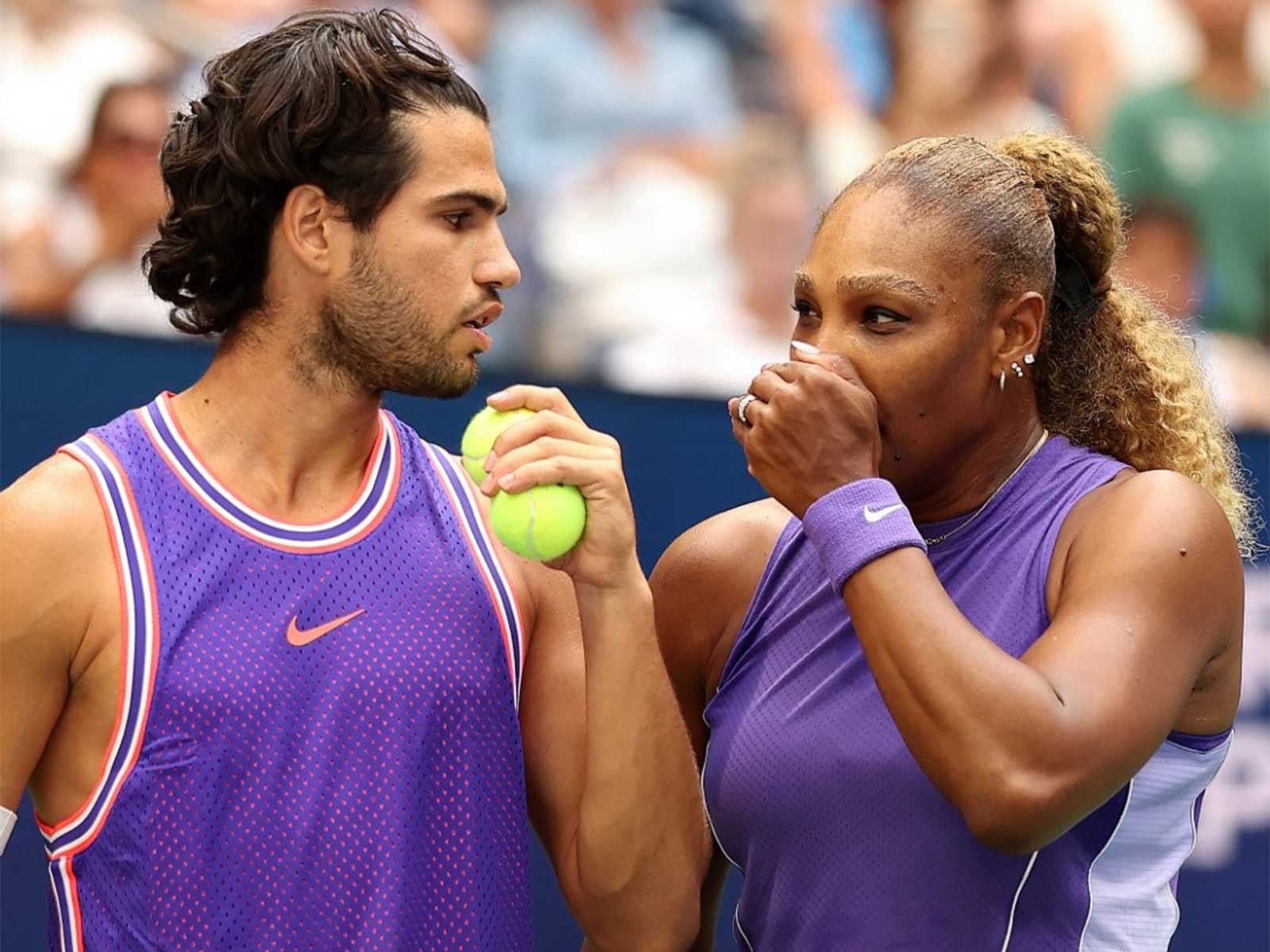Carlos Alcaraz with Serena Williams in US Open 2026 (Photo: X/ @usopen)
