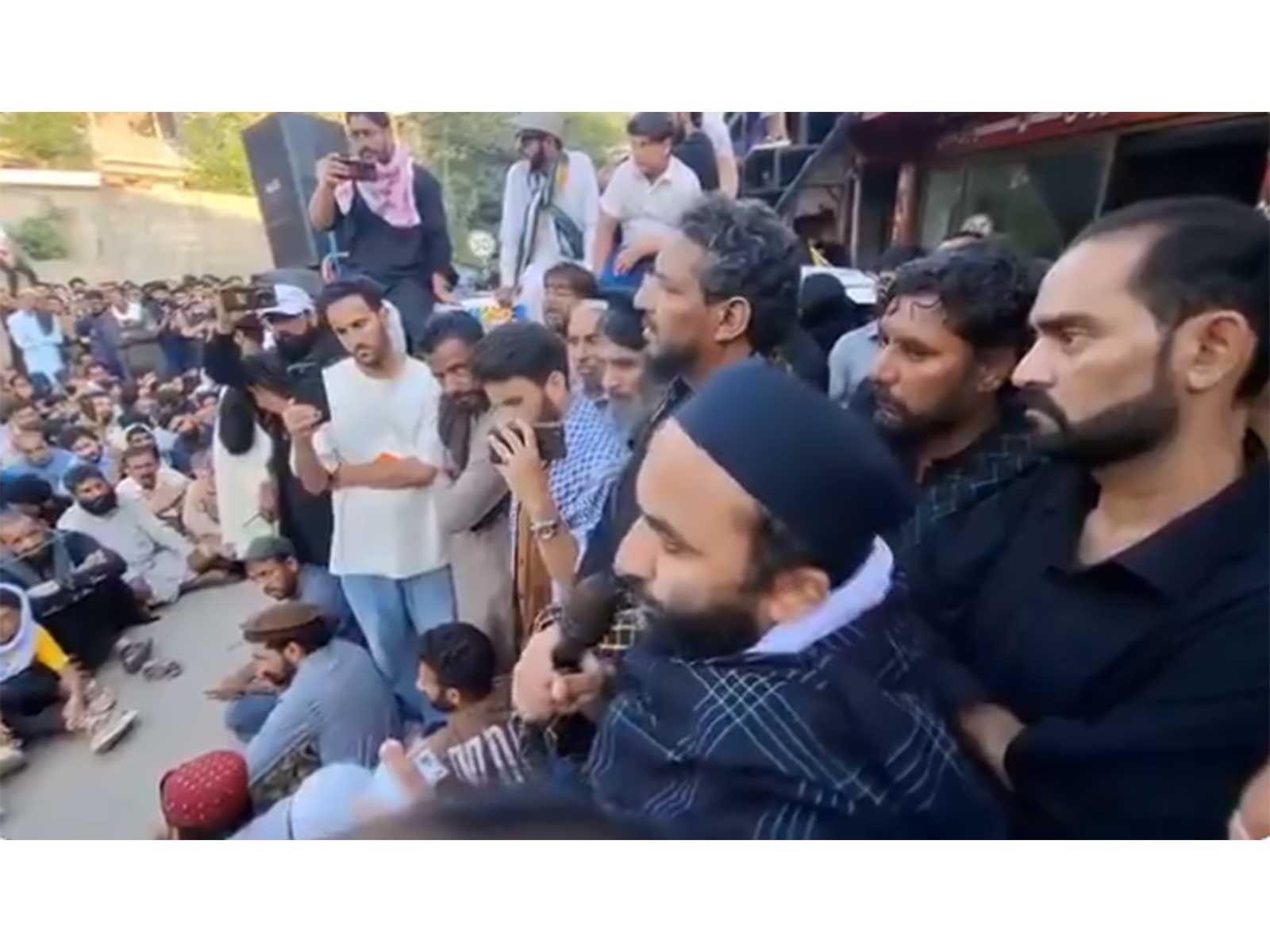 Protesters gather in Rawalakot to oppose restrictions on essential supplies and basic rights in PoJK. (Photo/ANI)