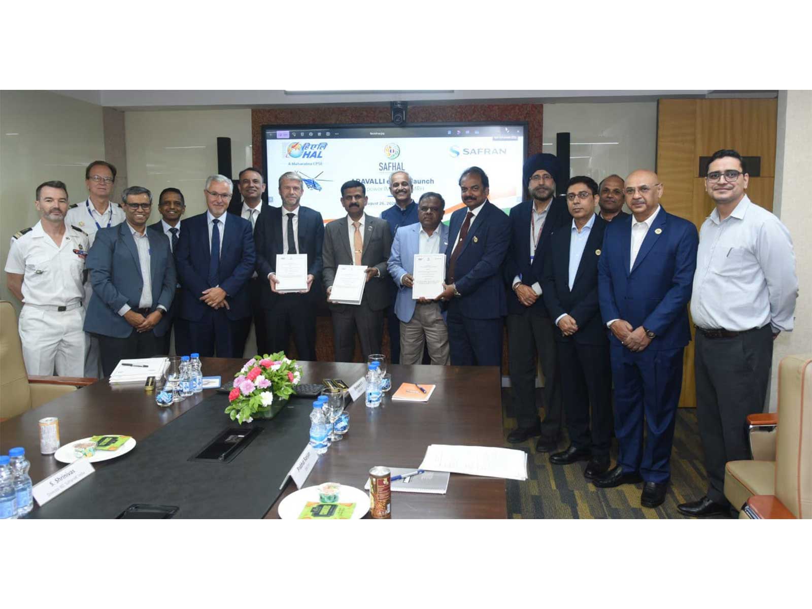 HAL and Safran Helicopter Engines signed contract with SAFHAL (Photo/HAL)