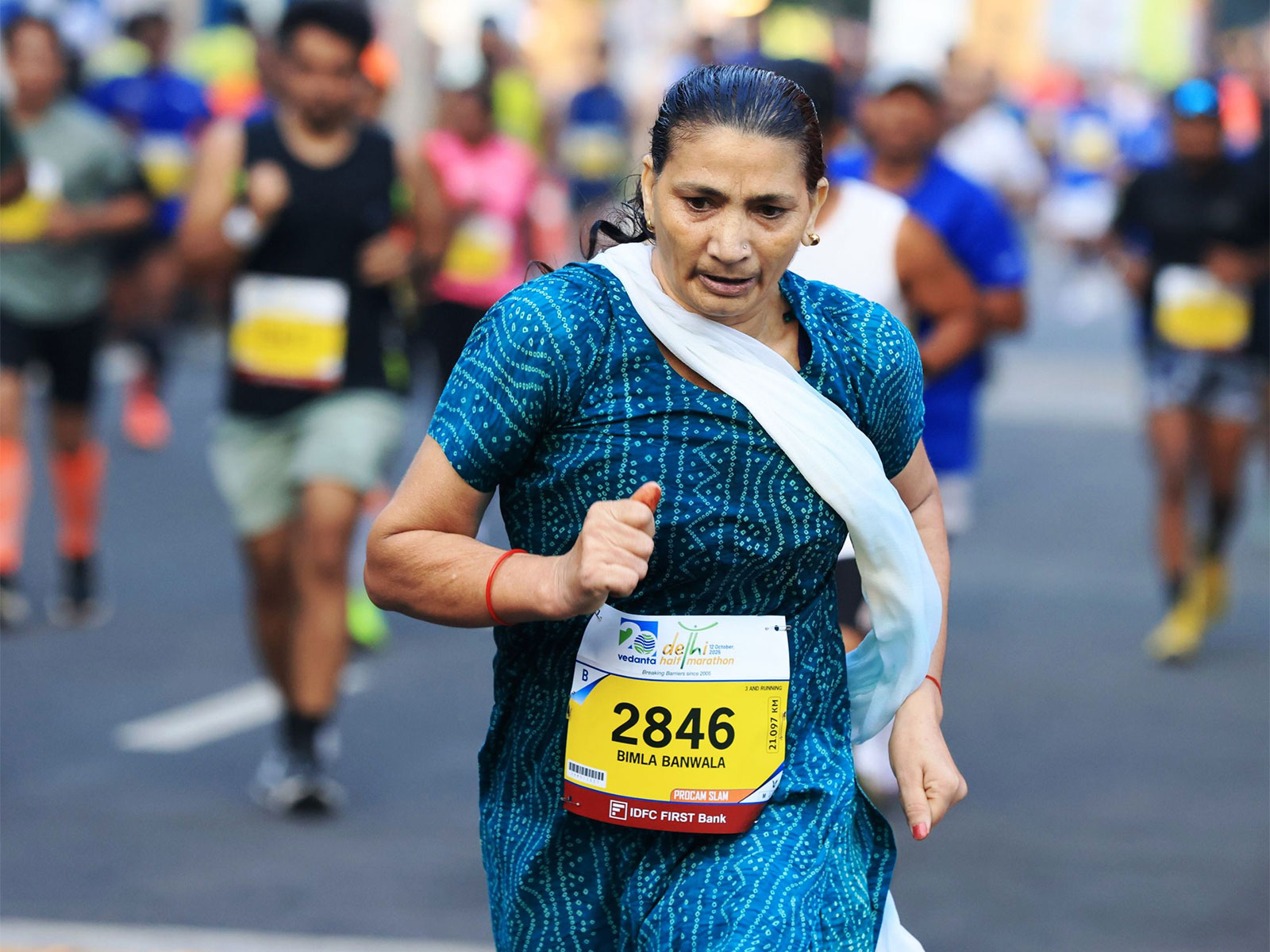 Rohtak Runner Bimla Banwala. (Photo/Delhi Half Marathon)