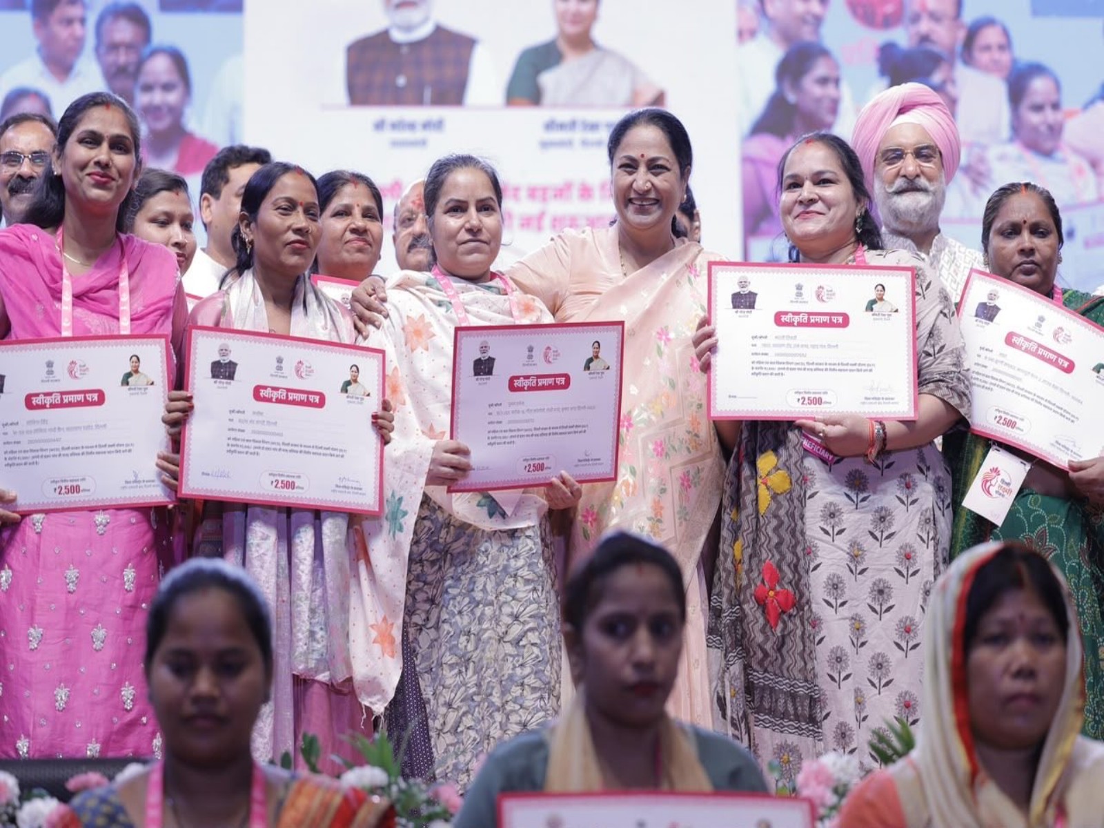 Delhi Chief Minister Rekha Gupta at launch of 'Lakshmi Yojana' (Photo/@gupta_rekha/X)