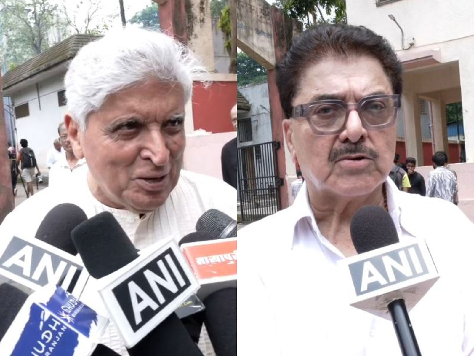 Javed Akhtar, Ashoke Pandit (Photo/ANI)