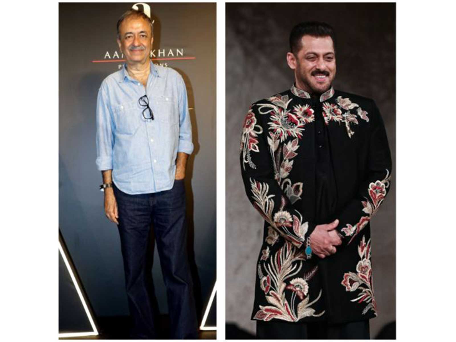 Director Rajkumar Hirani and actor Salman Khan (Image source: ANI)