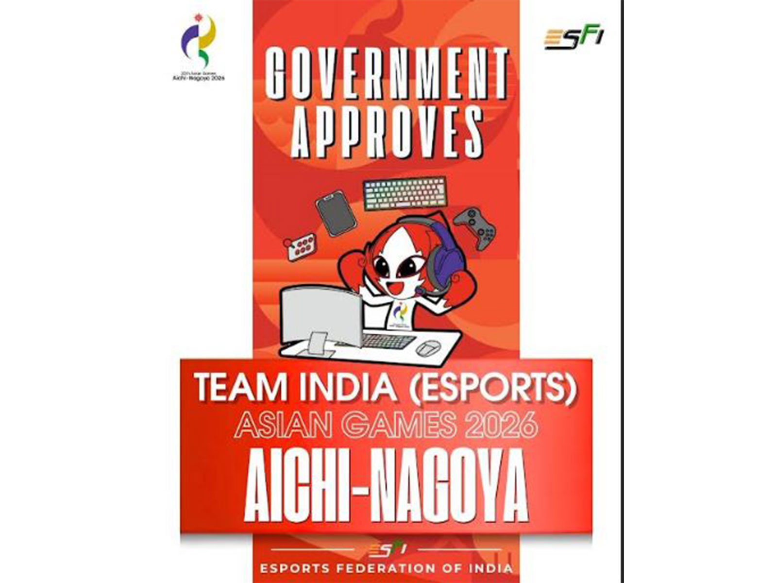 MYAS approves Indian Esports contingent for Asian Games 2026 (Image: ESFI)