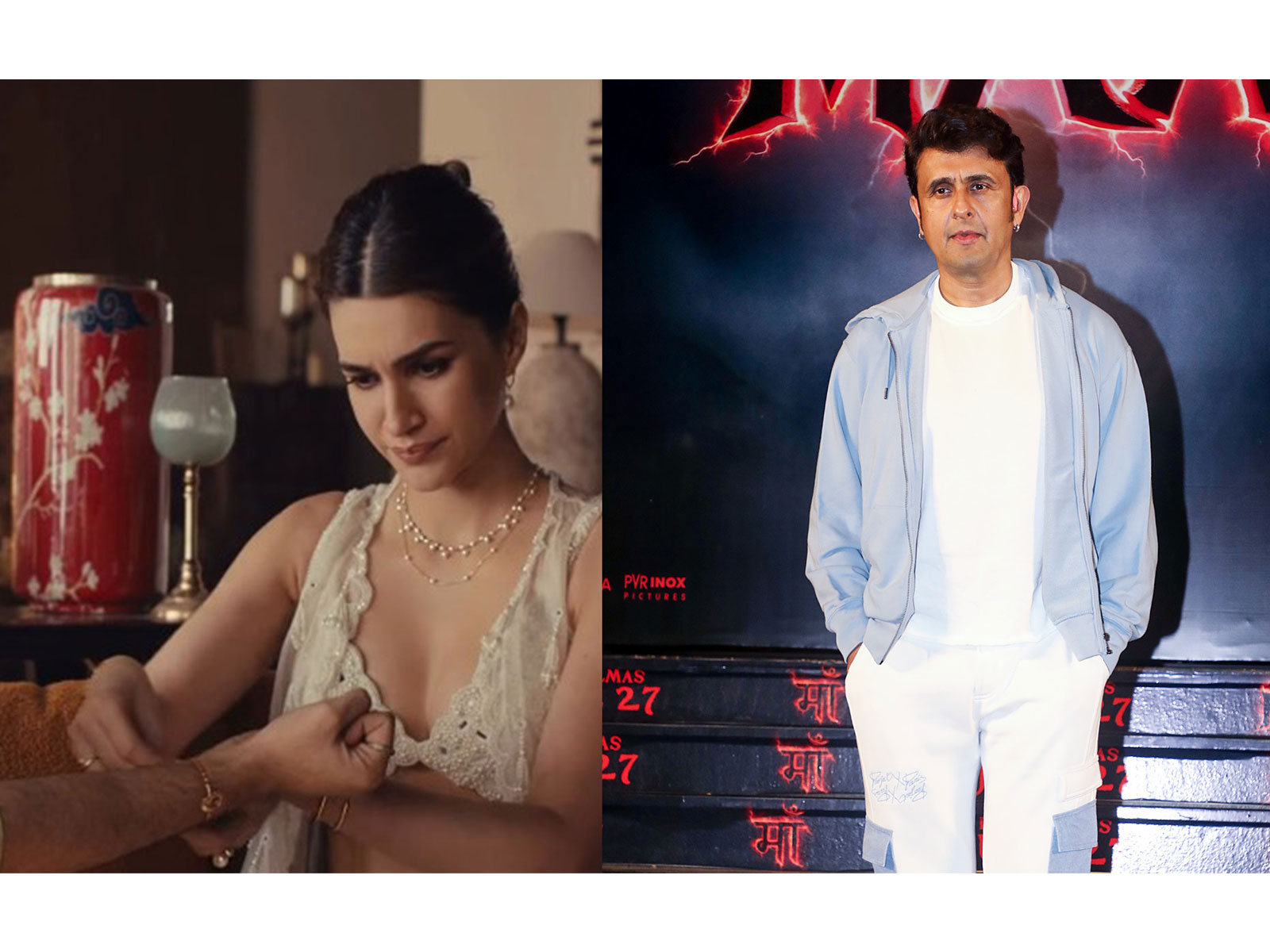 Kriti Sanon in Raksha Bandha advertisement (Photo/Instagram@giva.co) and Sonu Nigam (Photo/ANI)