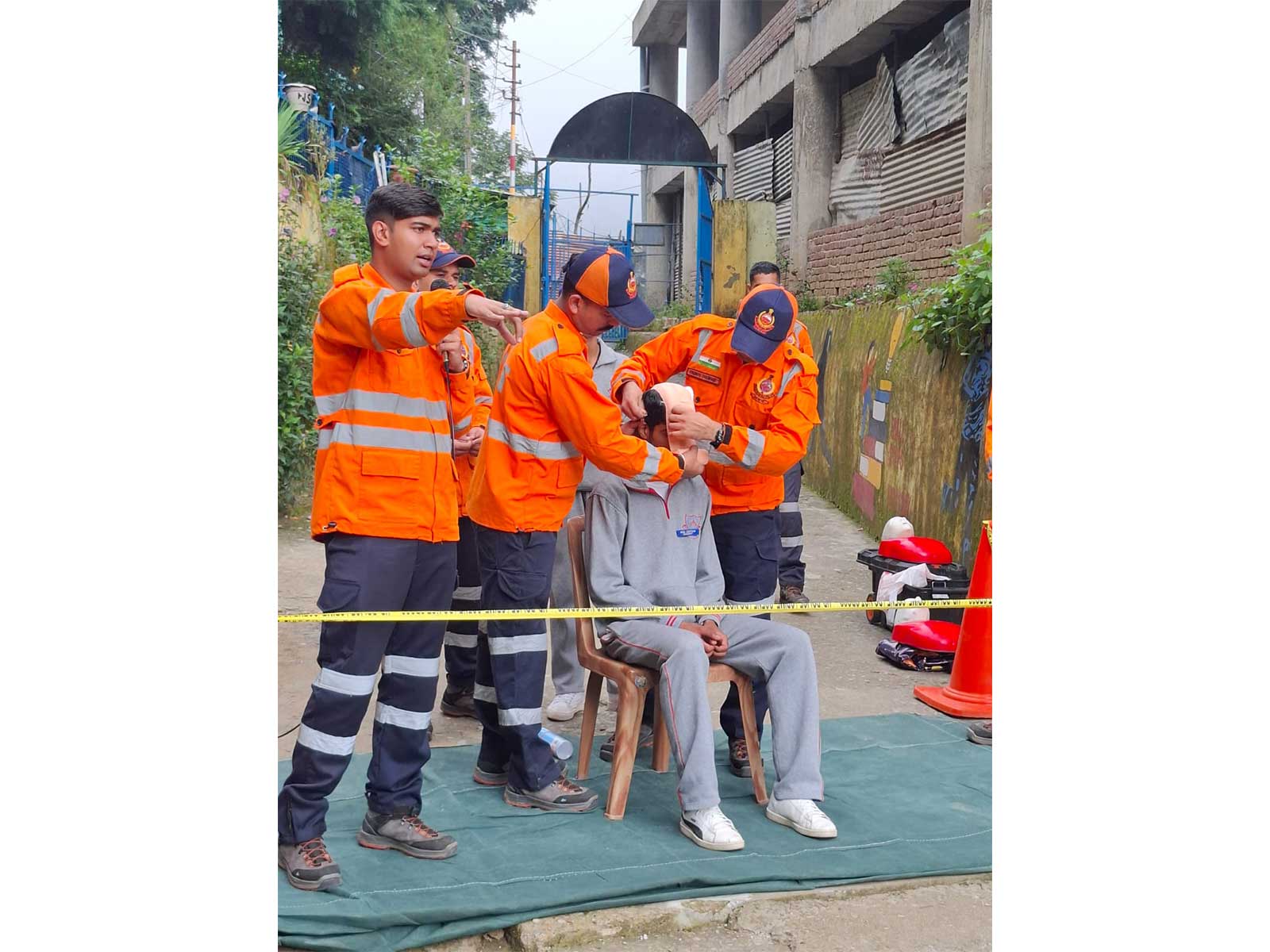 HPSDMA conducted disaster preparedness training for students (Photo/HPSDMA)