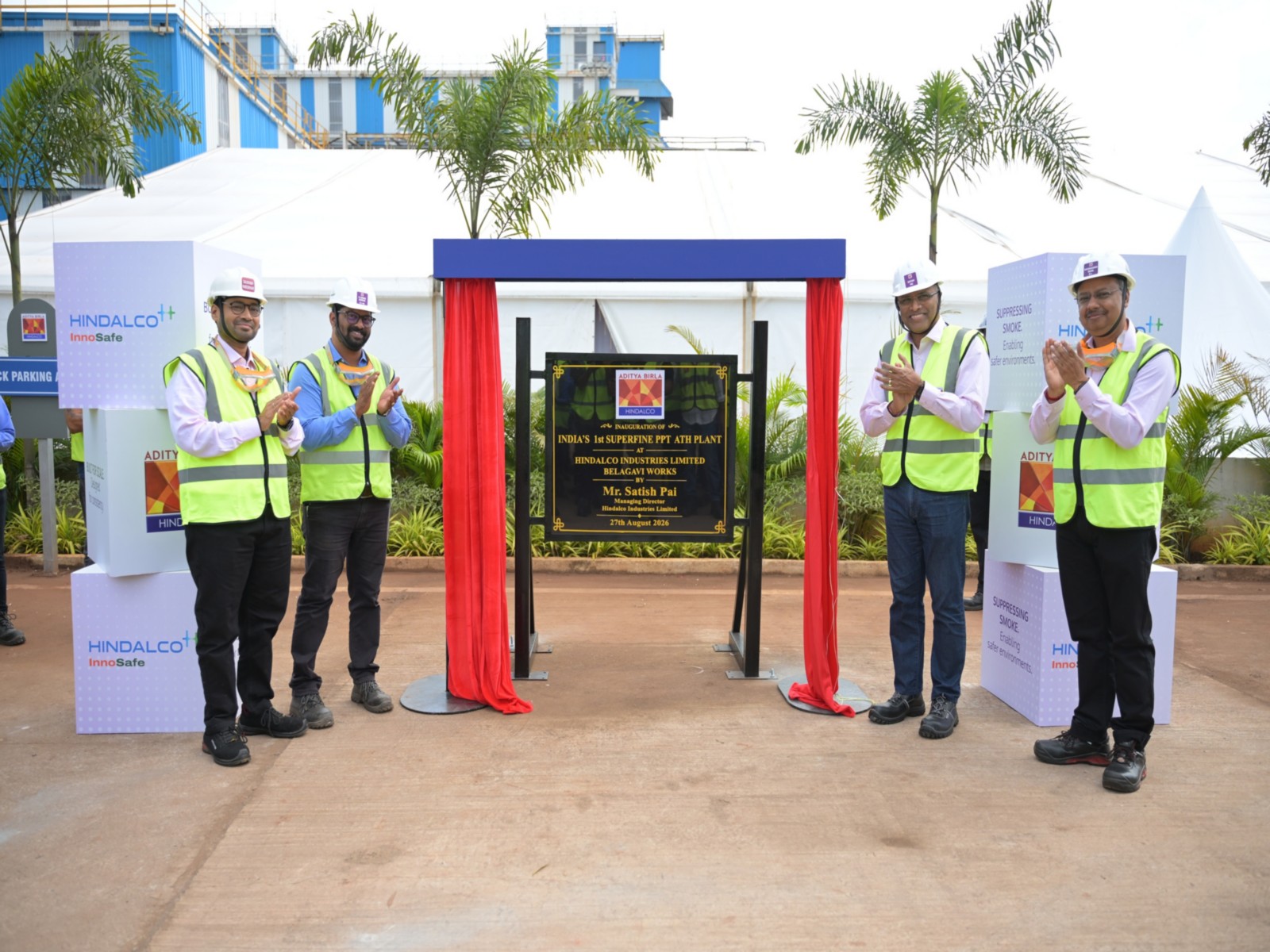 Hindalco Commissions India's First Superfine PPT ATH Plant (Photo/ANI)