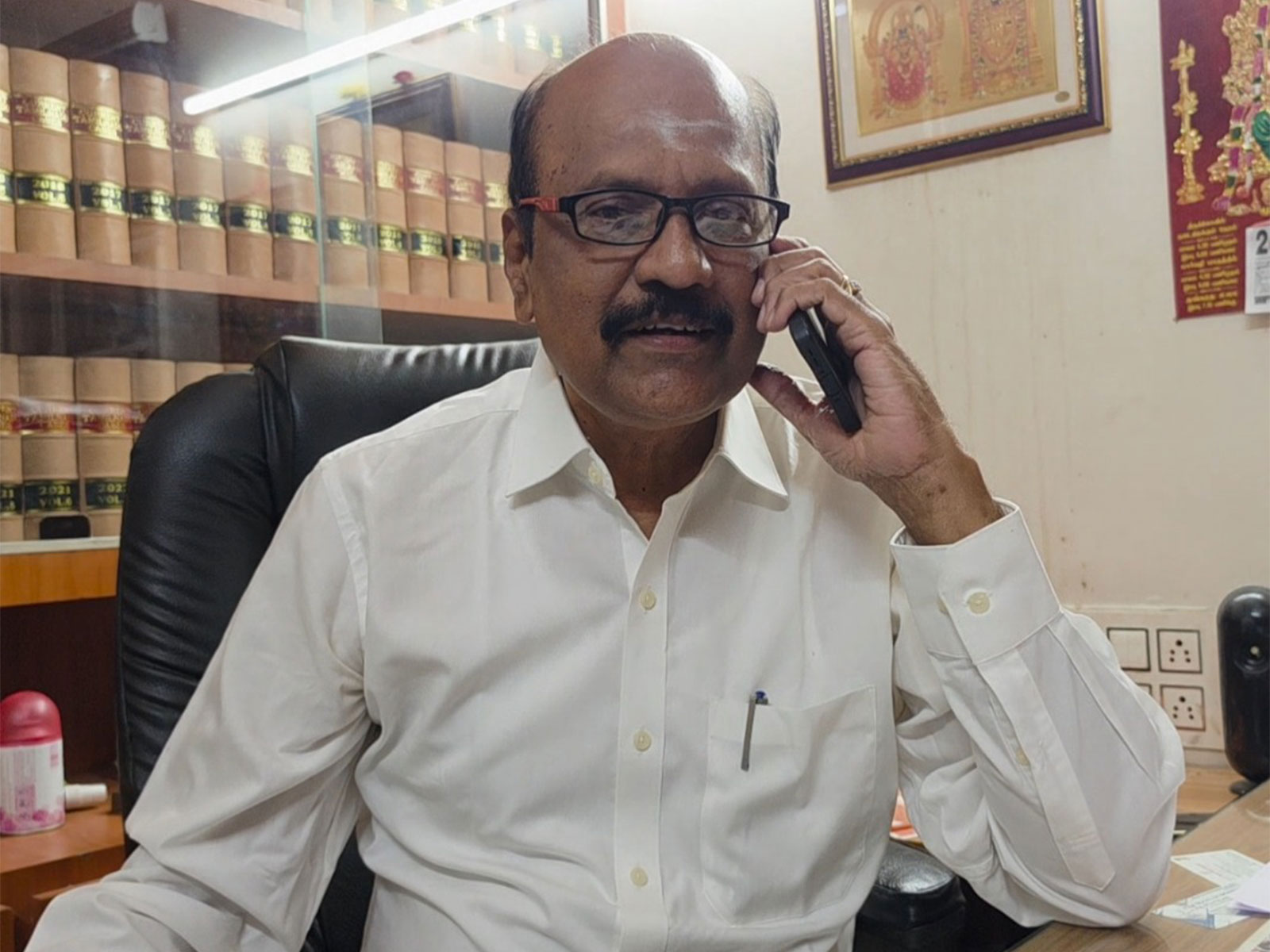 Advocate Manoharan who's sister in law was stuck in Nepal (Photo/ANI)
