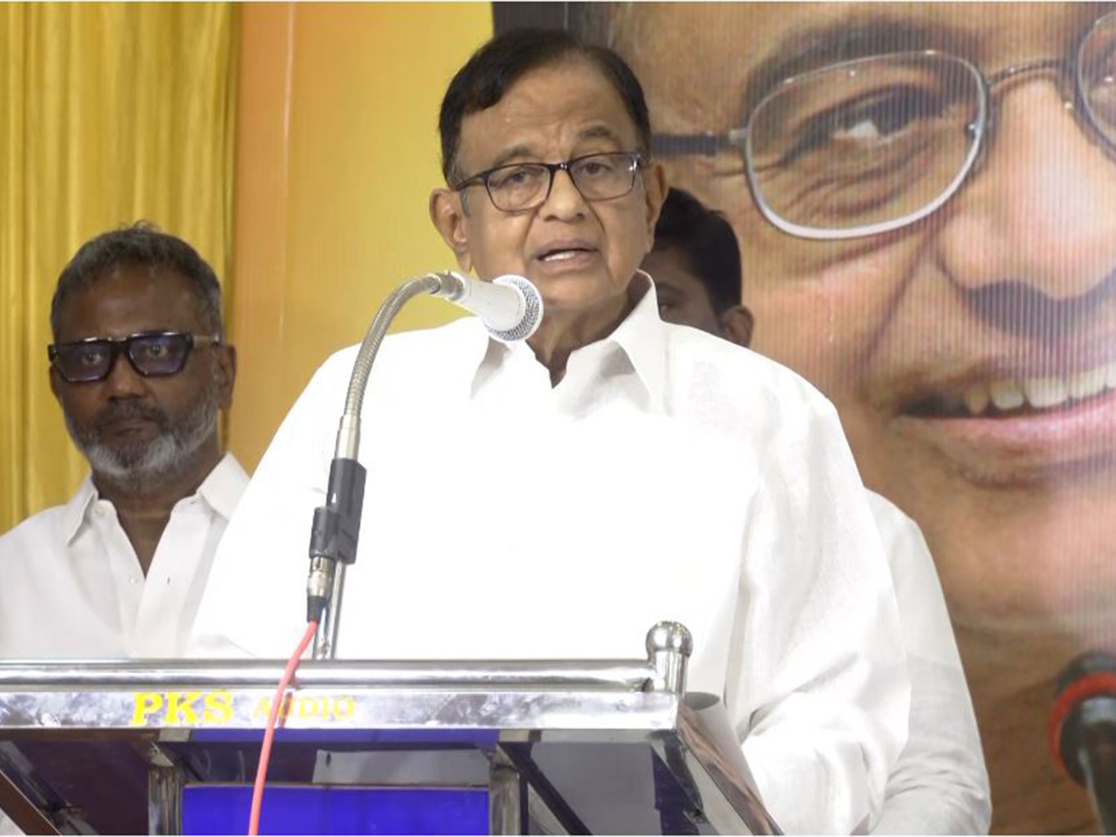 Congress Rajya Sabha MP P Chidambaram (Photo/ANI)