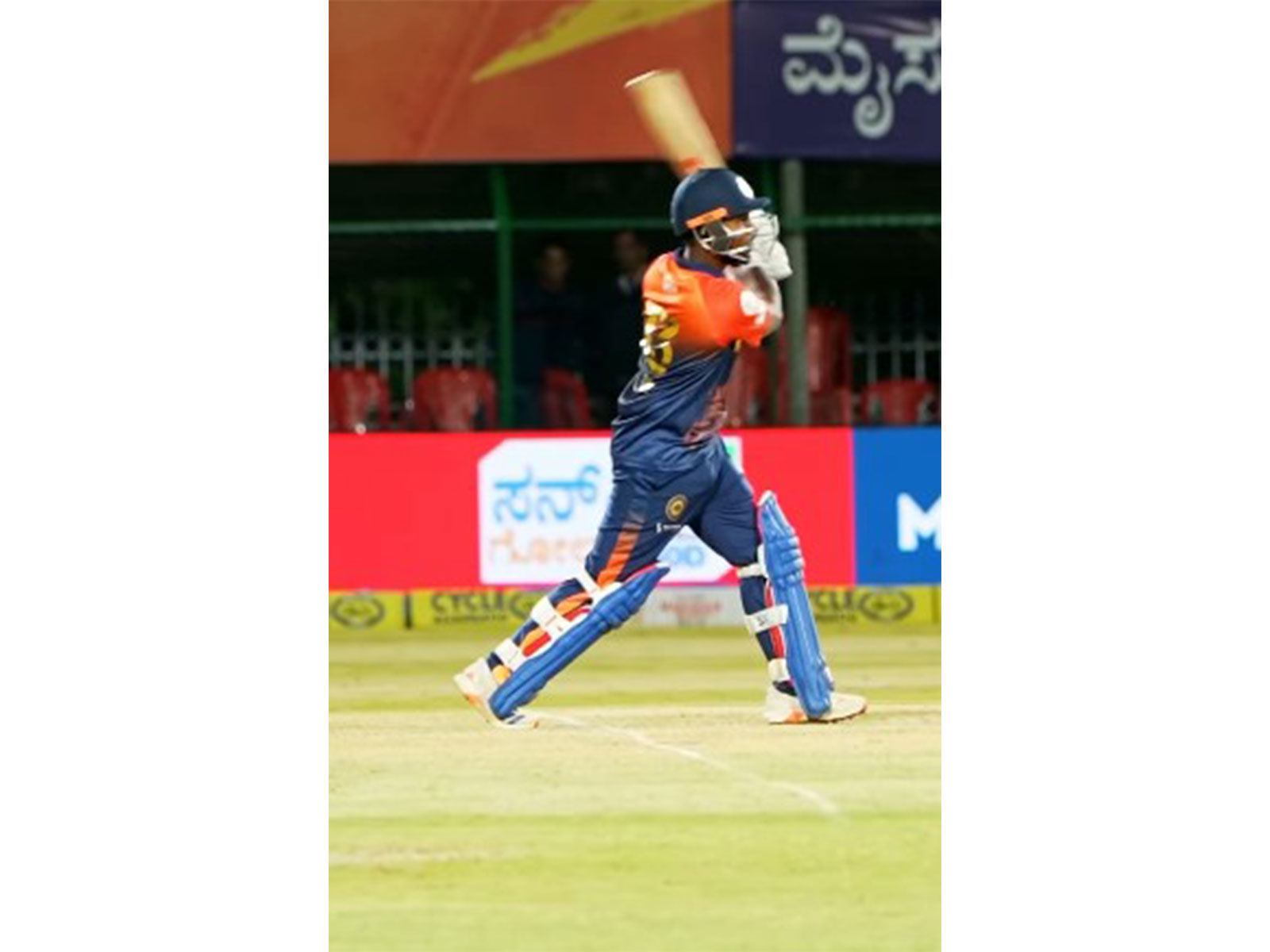 Anvay Dravid in action. (Photo: @coastalkings.mangaluru Instagram)