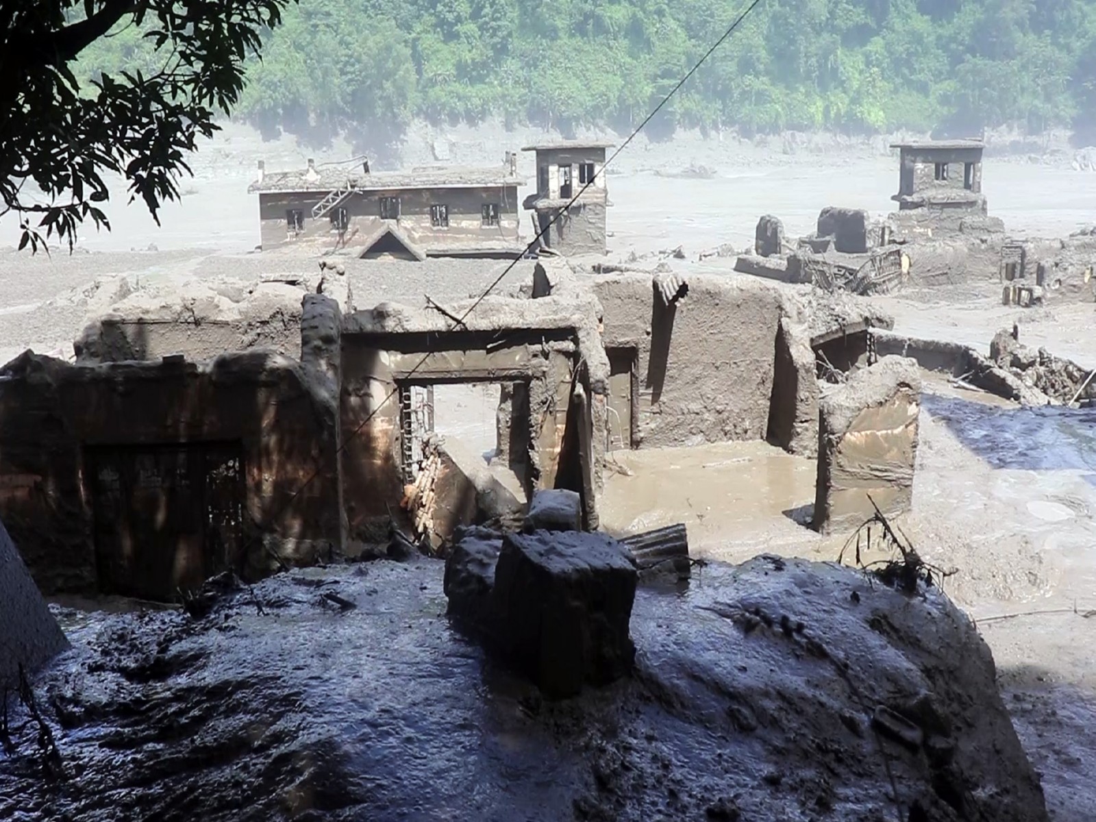 Flash flood ravages Nepal's Rasuwa (Photo/ANI)