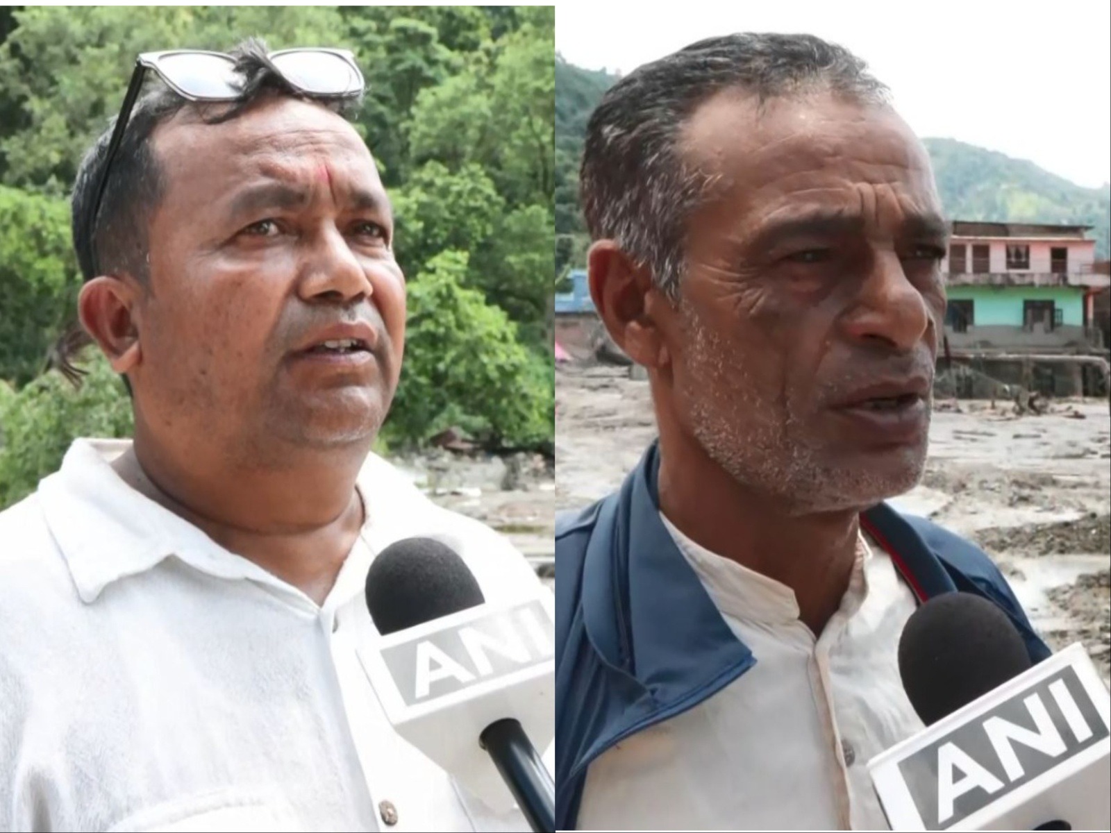 Locals in the flood-affected Devighat area of Nuwakot district share their accounts following the devastating flash floods in Nepal. (Photo/ANI)
