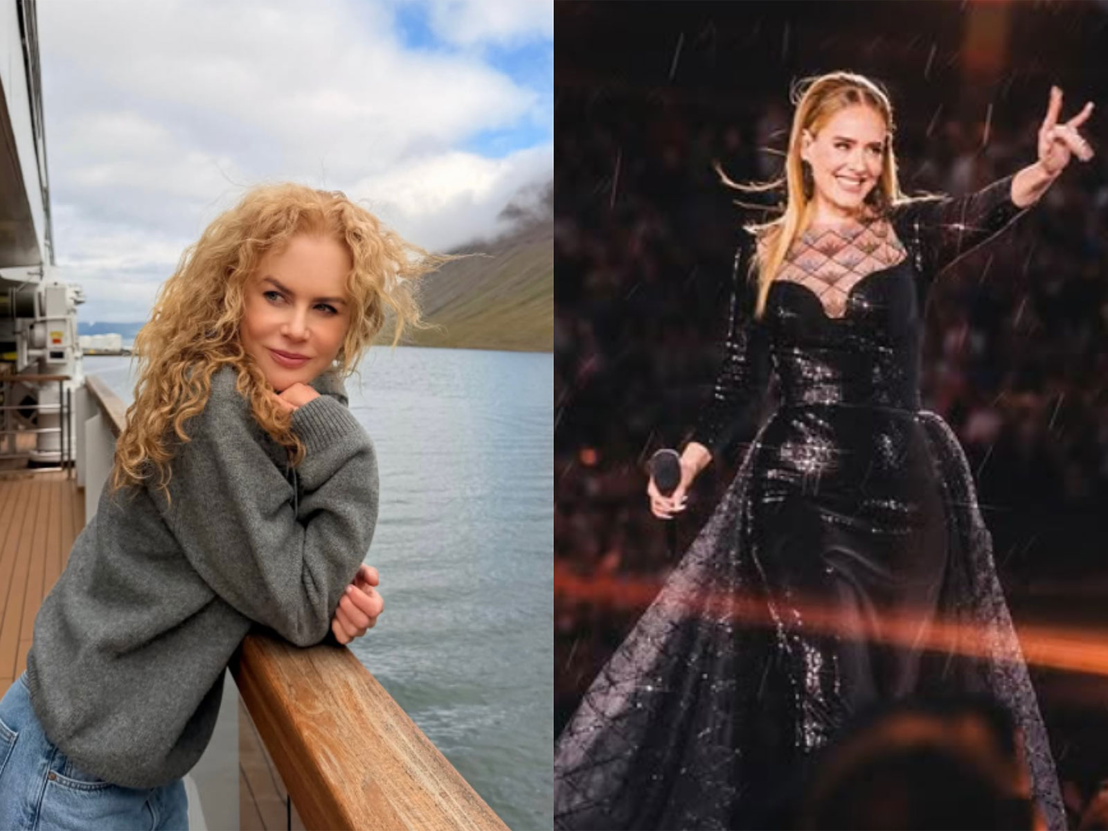 Nicole Kidman (left), Adele (Photo/Instagram/@nicolekidman,@adele)