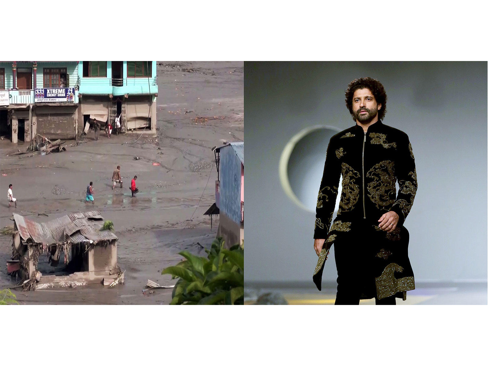Flash flood ravages Nepal and Farhan Akhtar (Photo/ANI)