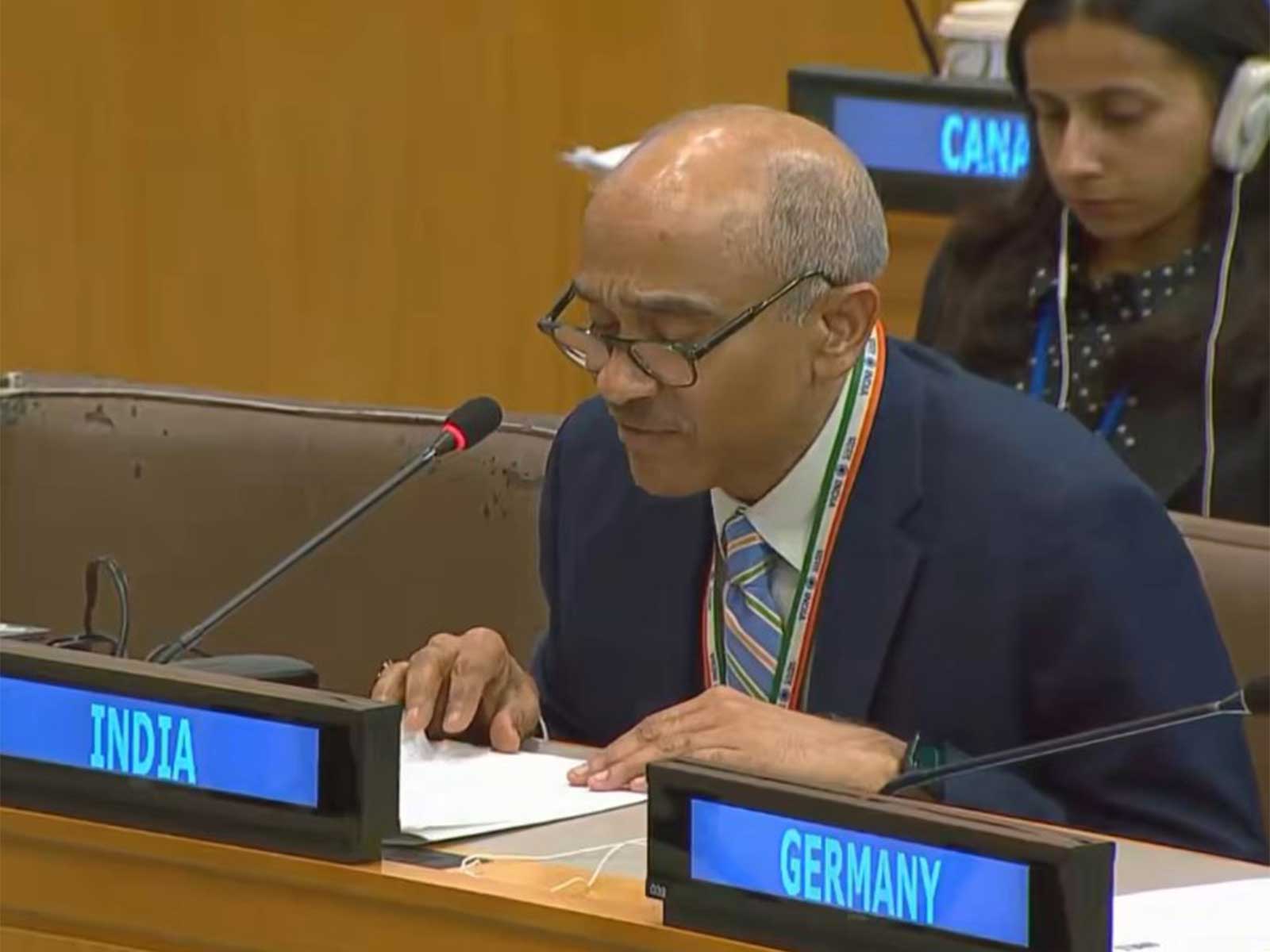 India's Permanent Representative to the UN, Ambassador Harish Parvathaneni (Photo/X/@IndiaUNNewYork)
