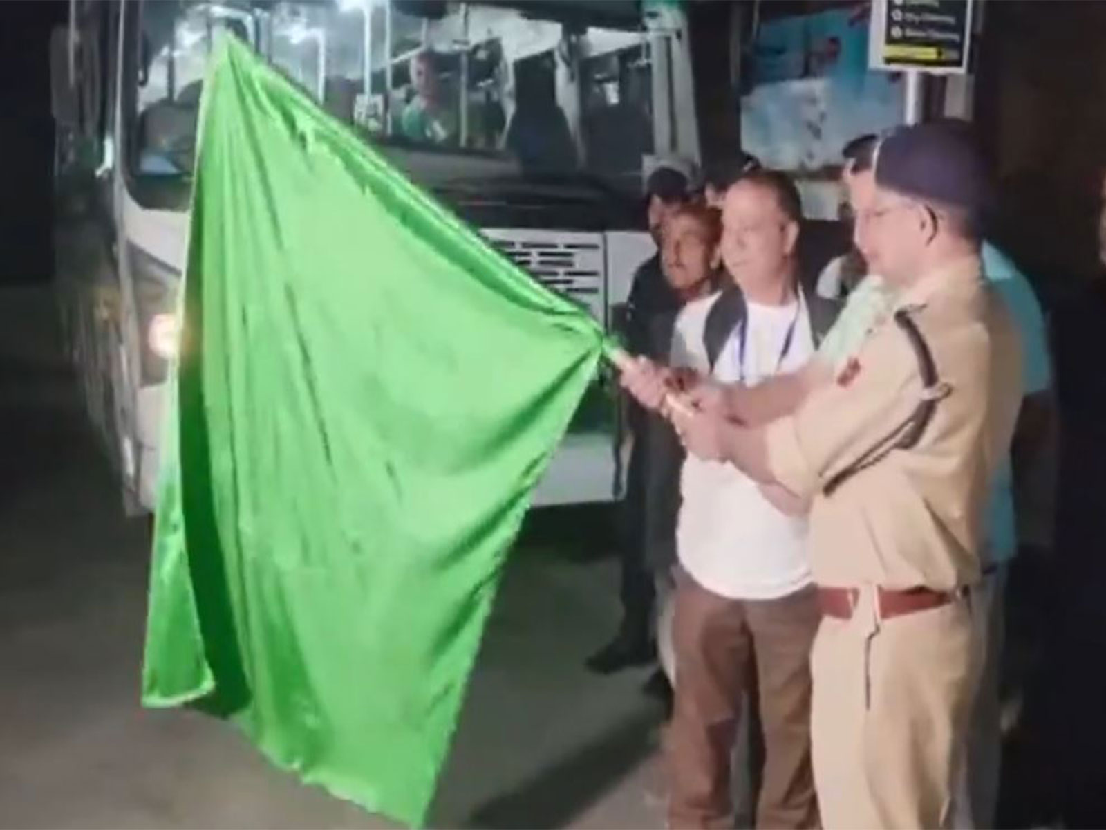 The annual Chota Amarnath Yatra was officially flagged off from Kaloosa in Bandipora district amid tight security. (Photo/ ANI)
