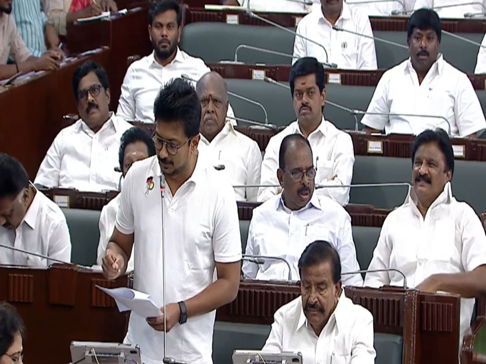 LoP in Tamil Nadu Assembly, Udhayanidhi Stalin (Photo/Tamil Nadu Assembly YouTube)