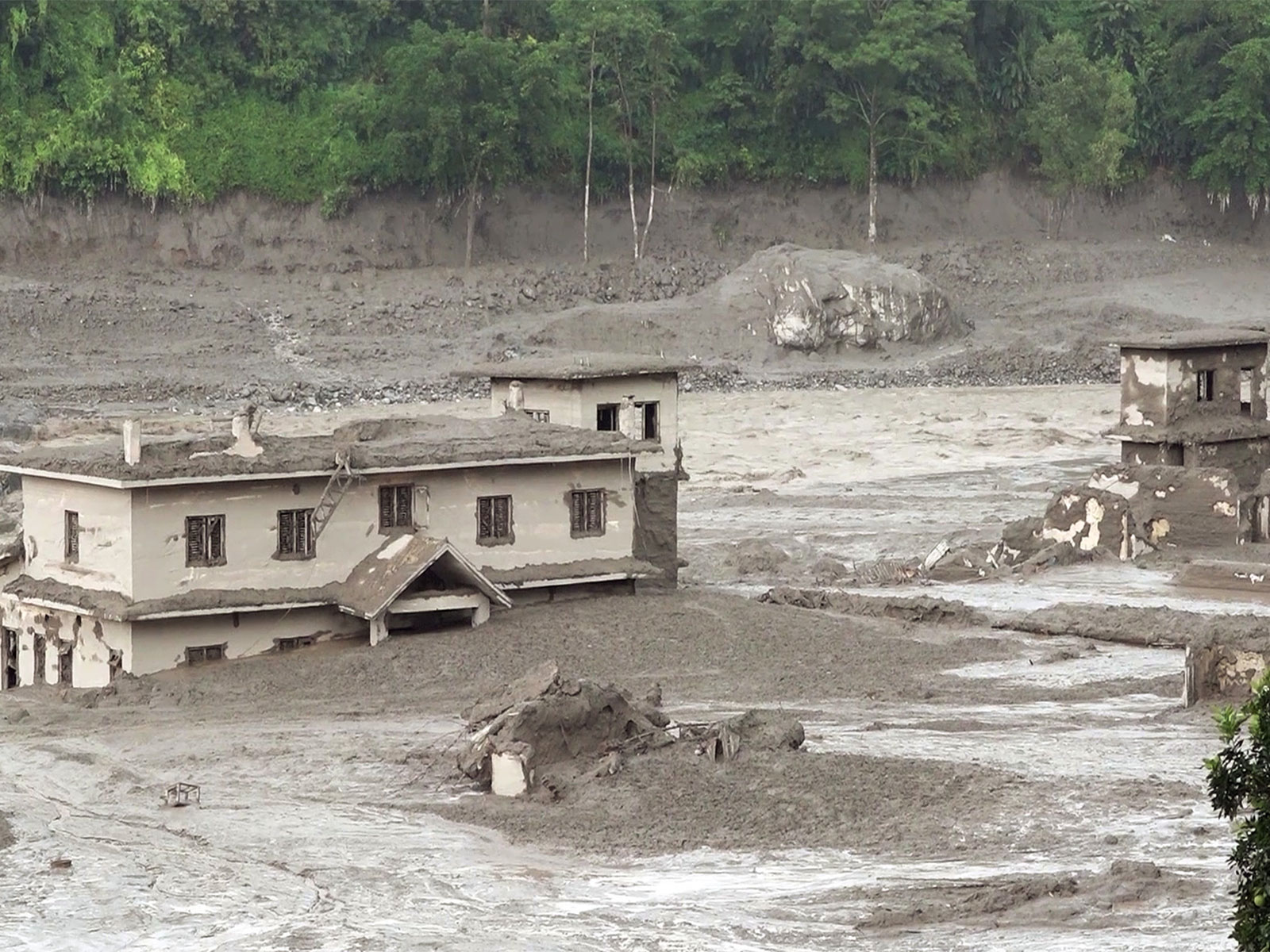 Flash flood ravages Nepal's Nuwakot (Photo/ANI)