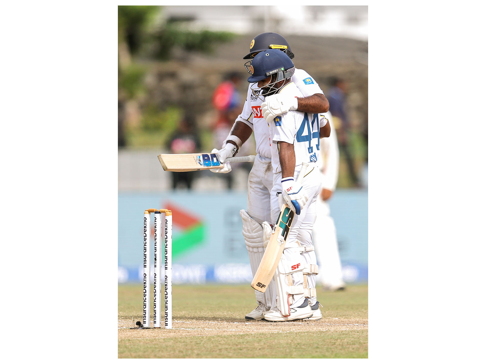 Sonal Dinusha and Lahiru Kumara. (Photo: ANI)